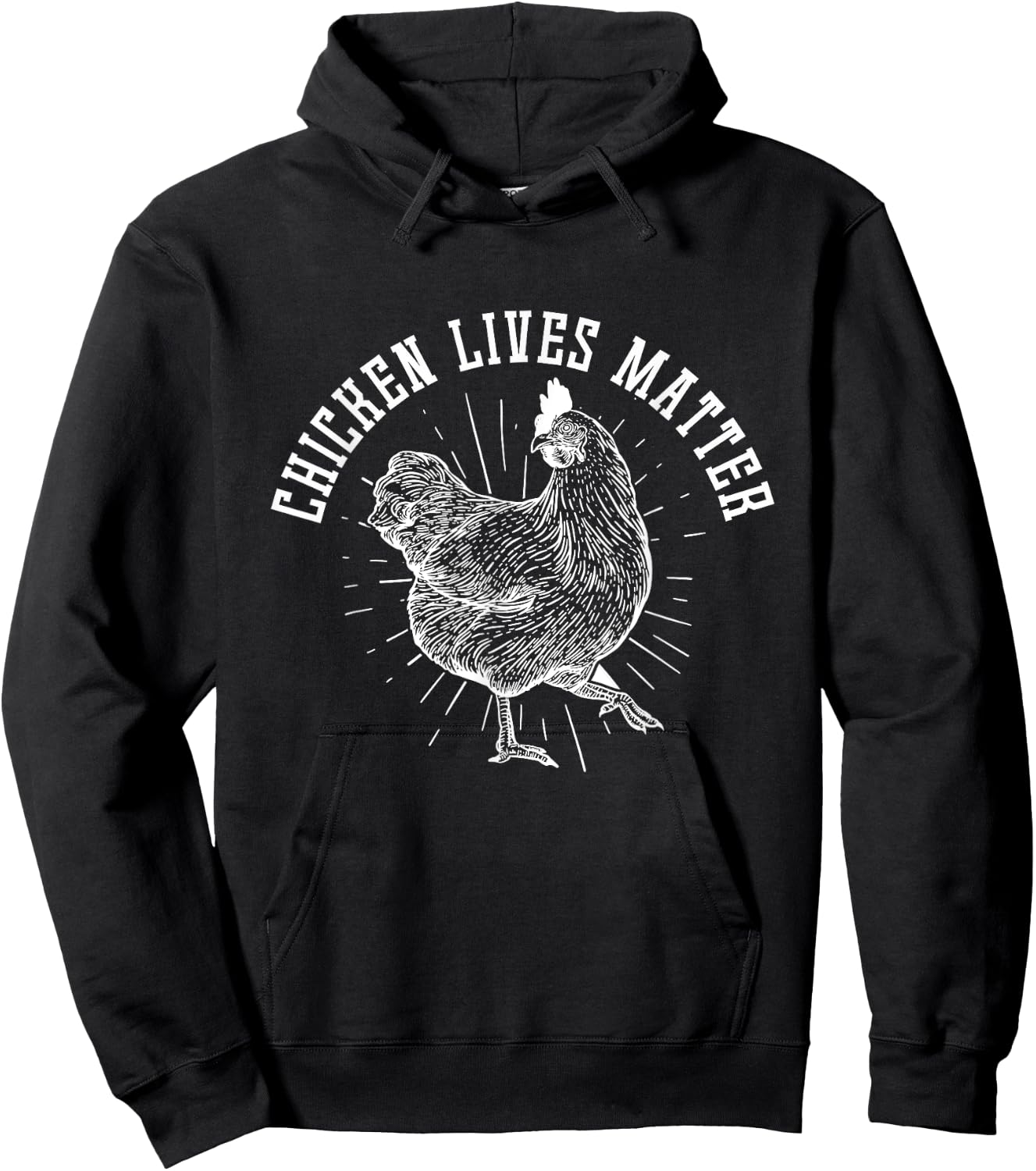 Chicken Lives Matter Chicken Hoodie - Hoodie | Black