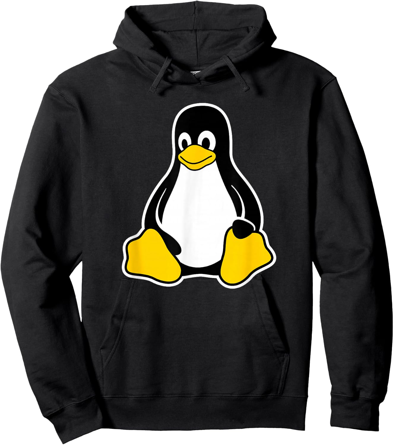 Linux Tux Penguin Mascot Logo Open Source Software Engineer Hoodie - Hoodie | Black