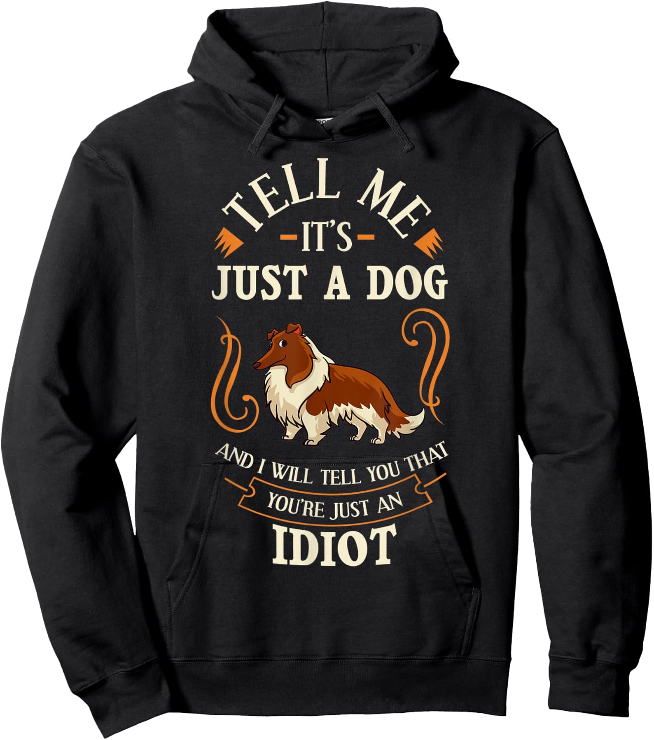 Rough Collie Dog Puppies Owner Lover Women Hoodie - Hoodie | Black