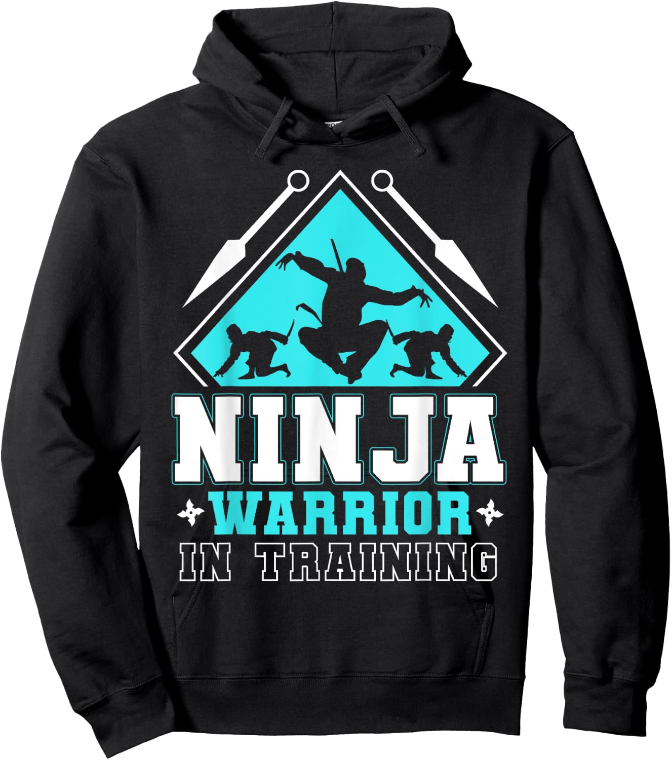 Ninja and Warrior In Training | American Ninja Hero Costume Hoodie - Hoodie | Black