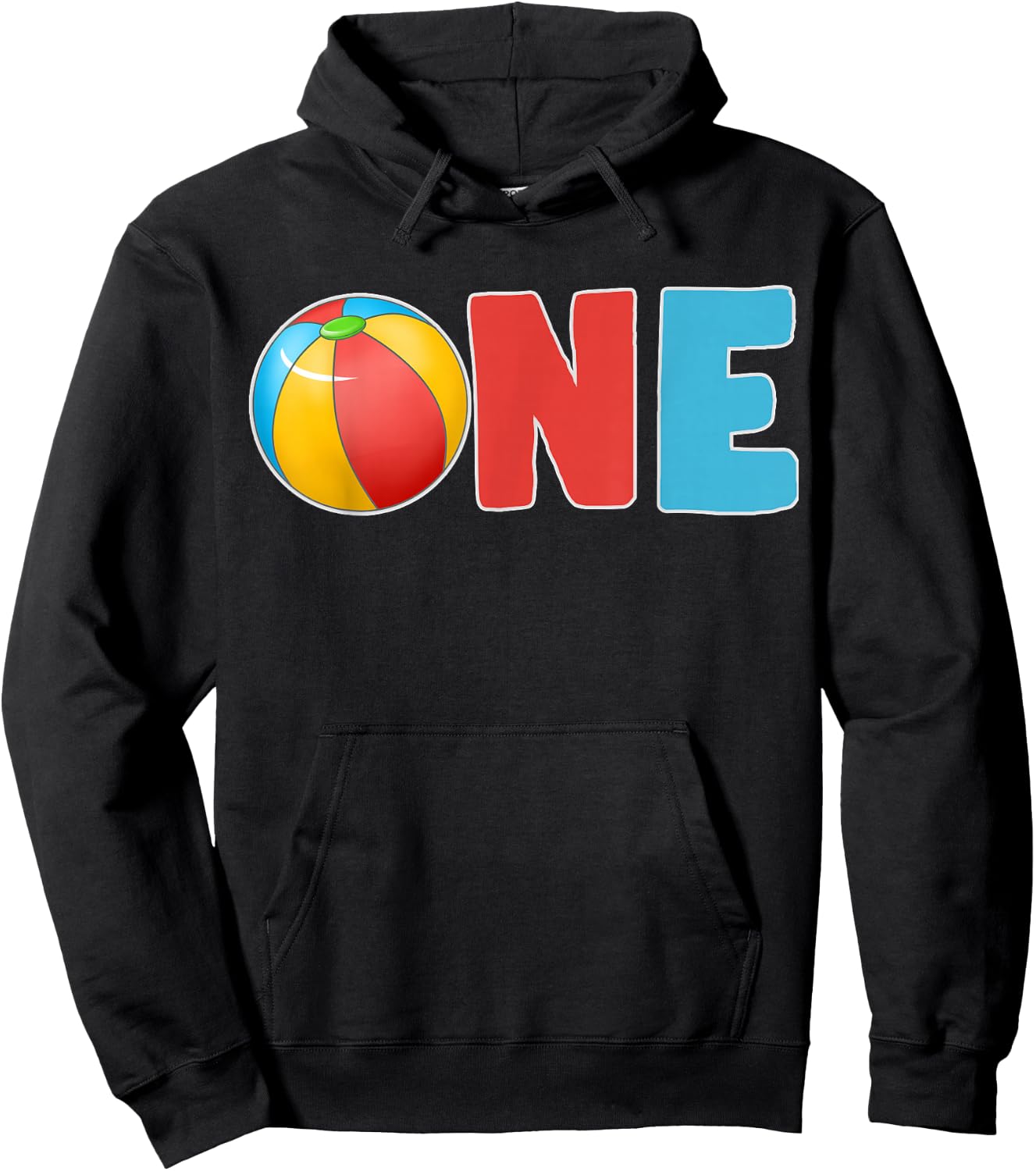 1st Birthday Boy Beach Ball Family Matching Party Hoodie - Hoodie | Black