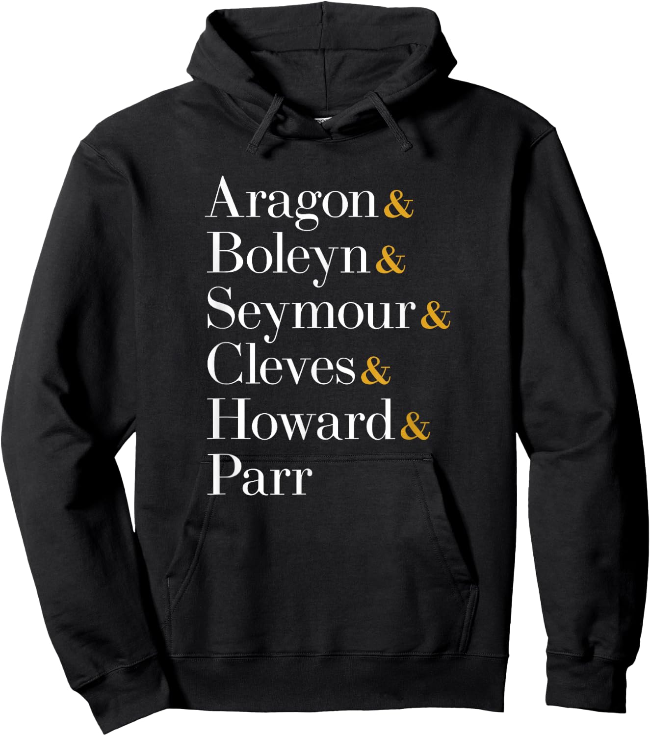 Six Wives of Henry VIII - Aragon, Boleyn, Seymour, Cleves... Hoodie - Hoodie | Black
