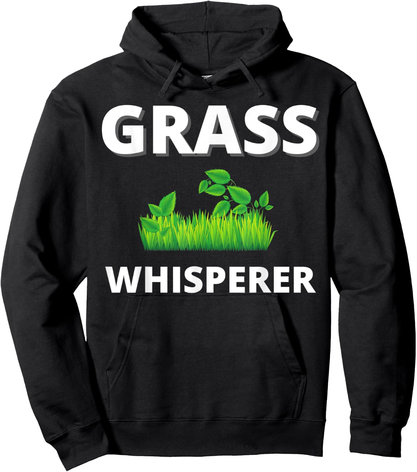 Grass Whisperer Gardener Landscaper Mowing Lawn gift Hoodie - Hoodie | Black