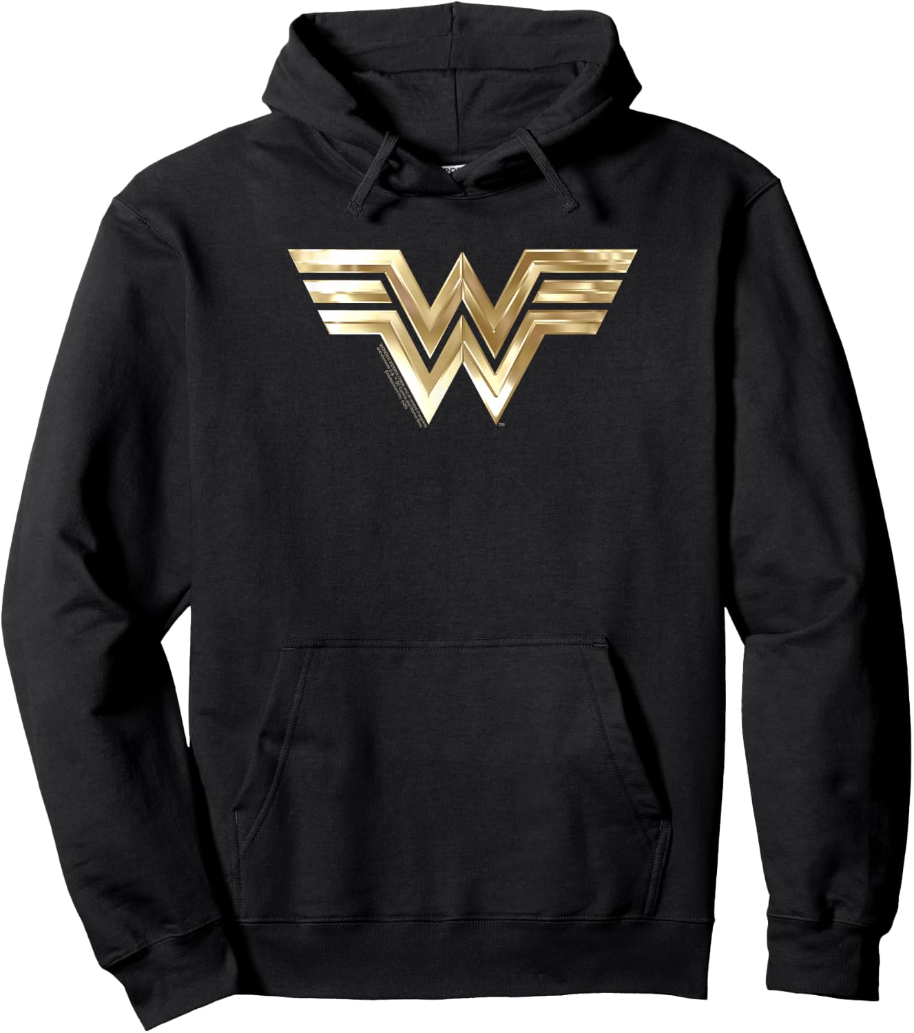 Wonder Woman 1984 Golden Logo Hoodie - Hoodie | Black