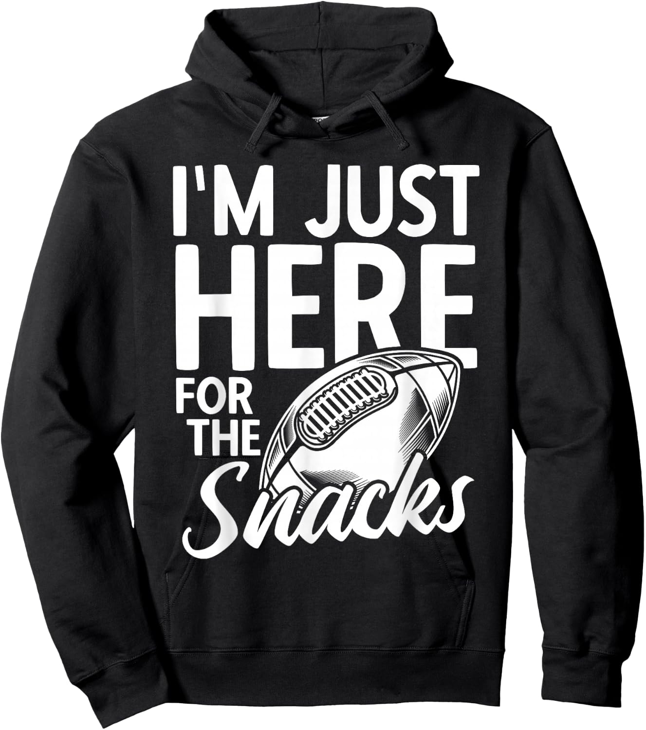 American Football Rugby Sport Graphic Season Football Hoodie - Hoodie | Black