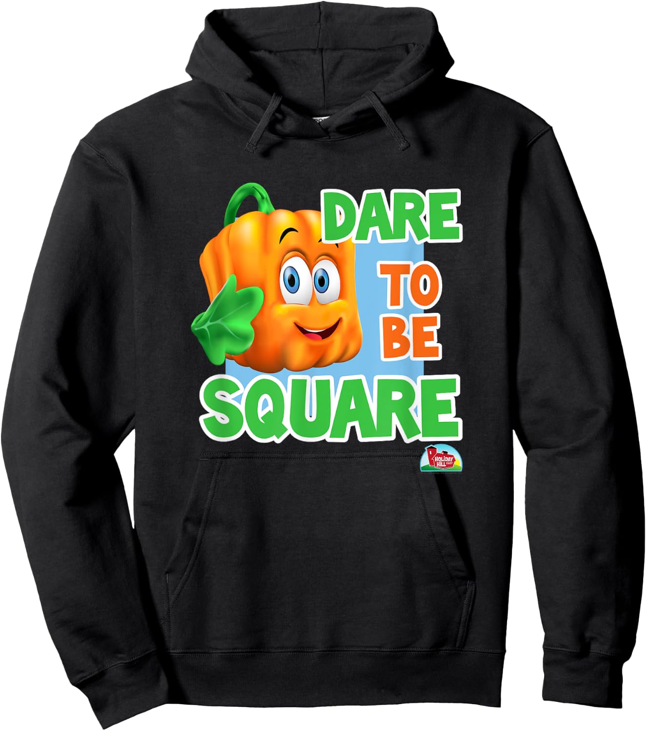 Spookley the Square Pumpkin Dare to be Square Halloween Kids Hoodie - Hoodie | Black