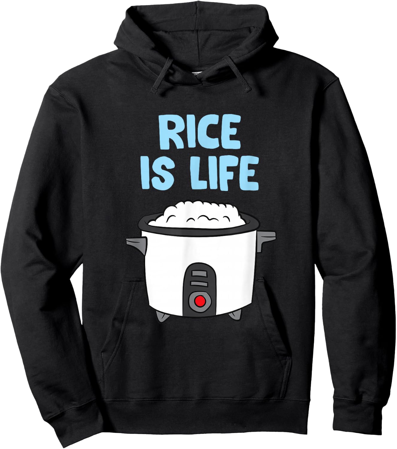 Rice Is Life Love Eating Rice Cooking Rice Hoodie - Hoodie | Black