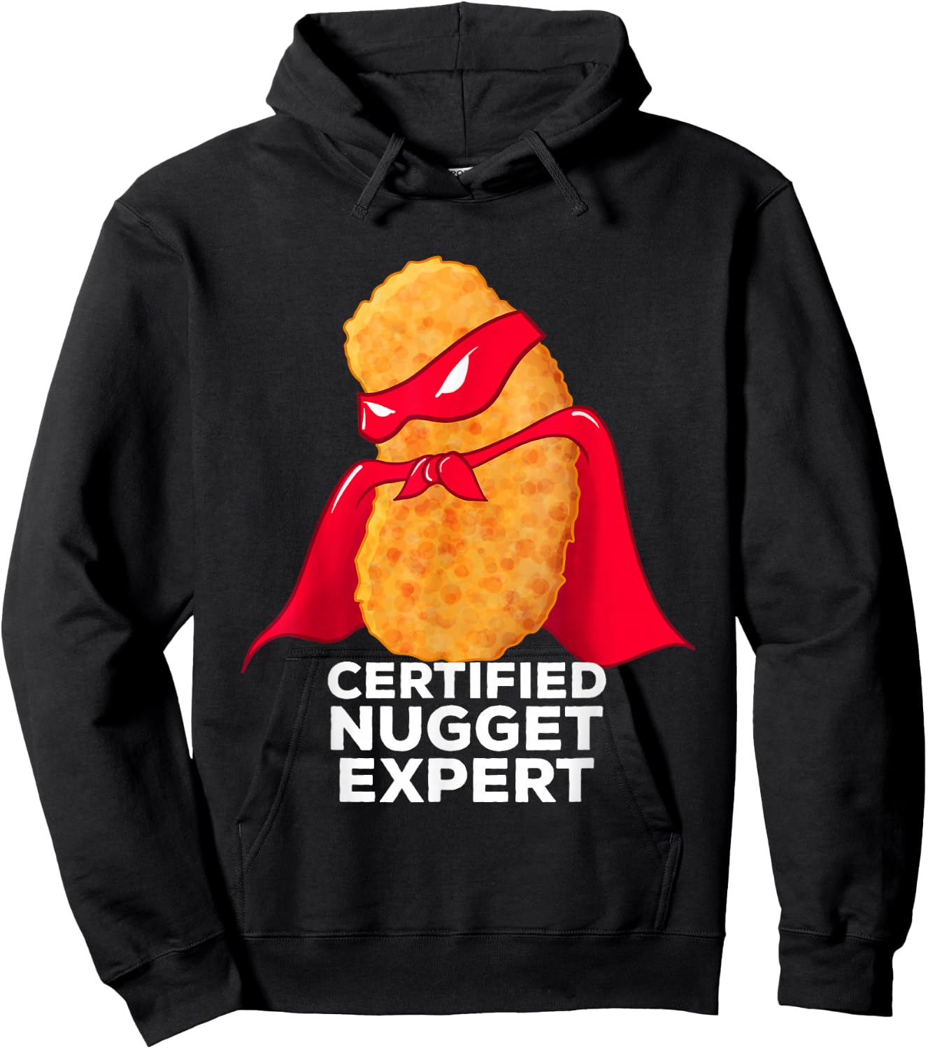 Chicken Nugget Certified Nugget Expert Halloween Costume Hoodie - Hoodie | Black