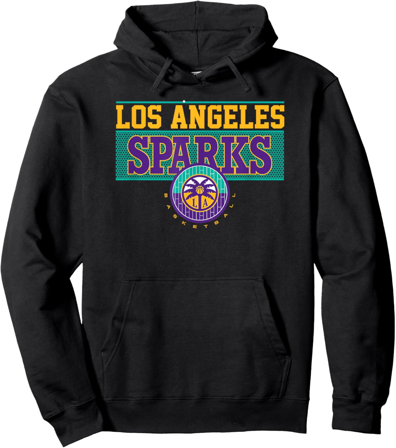 WNBA Los Angeles Sparks Half Court Hoodie - Hoodie | Black