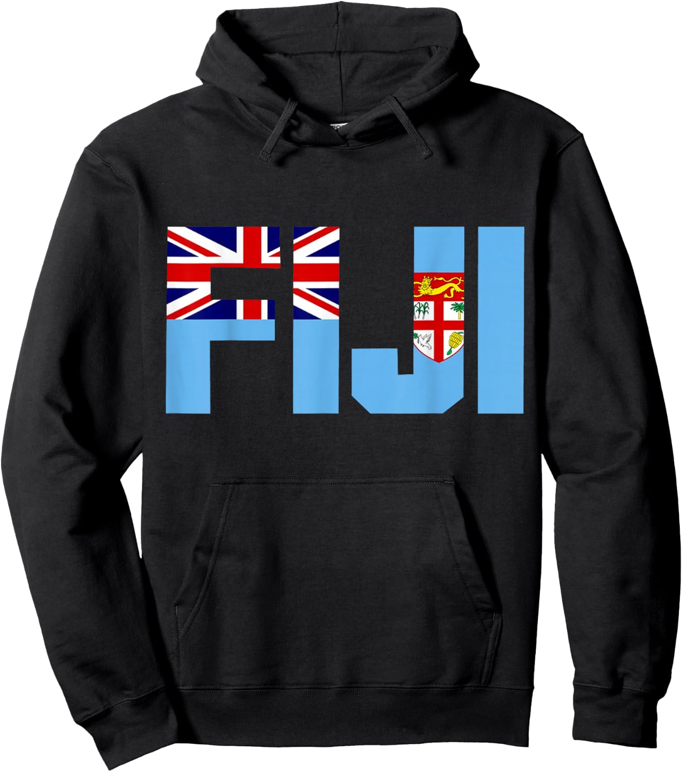 Fiji Islands Pride Fijian Flag Souvenir Hoodie - Hoodie | Black