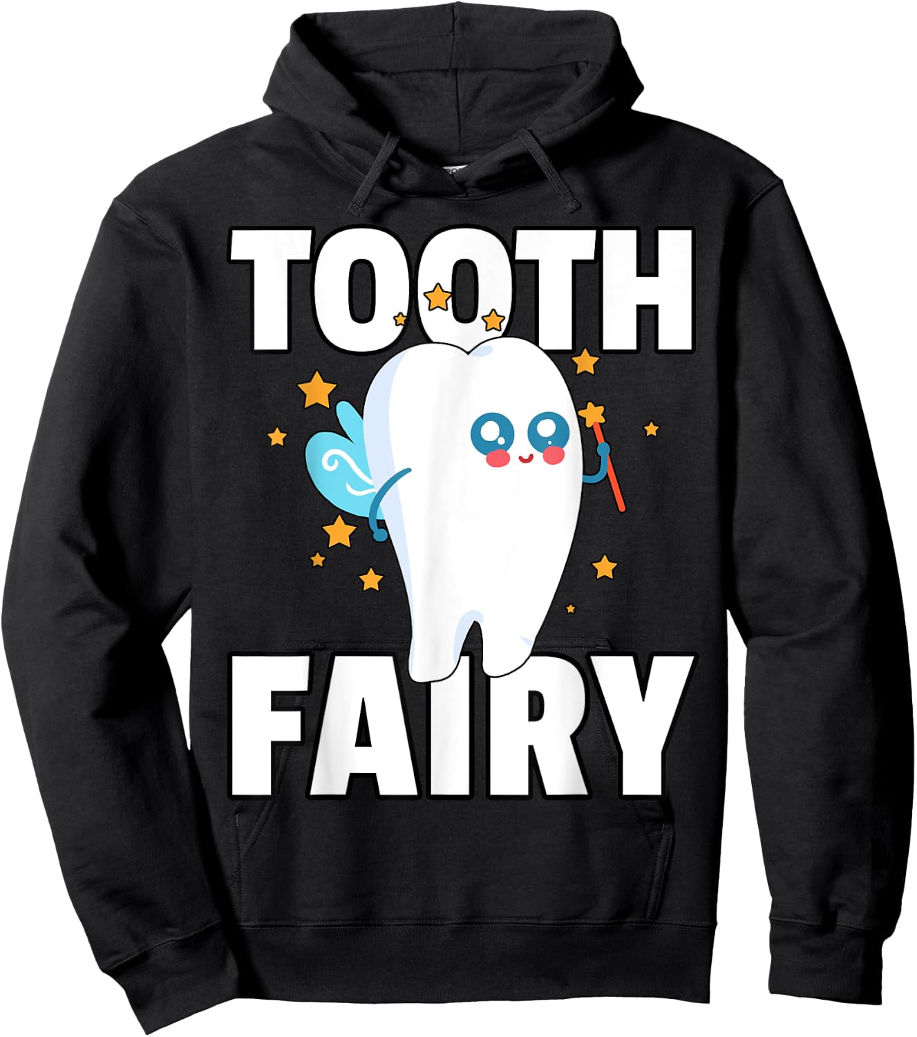 Tooth Fairy First Teeth Gift Girls Hoodie - Hoodie | Black