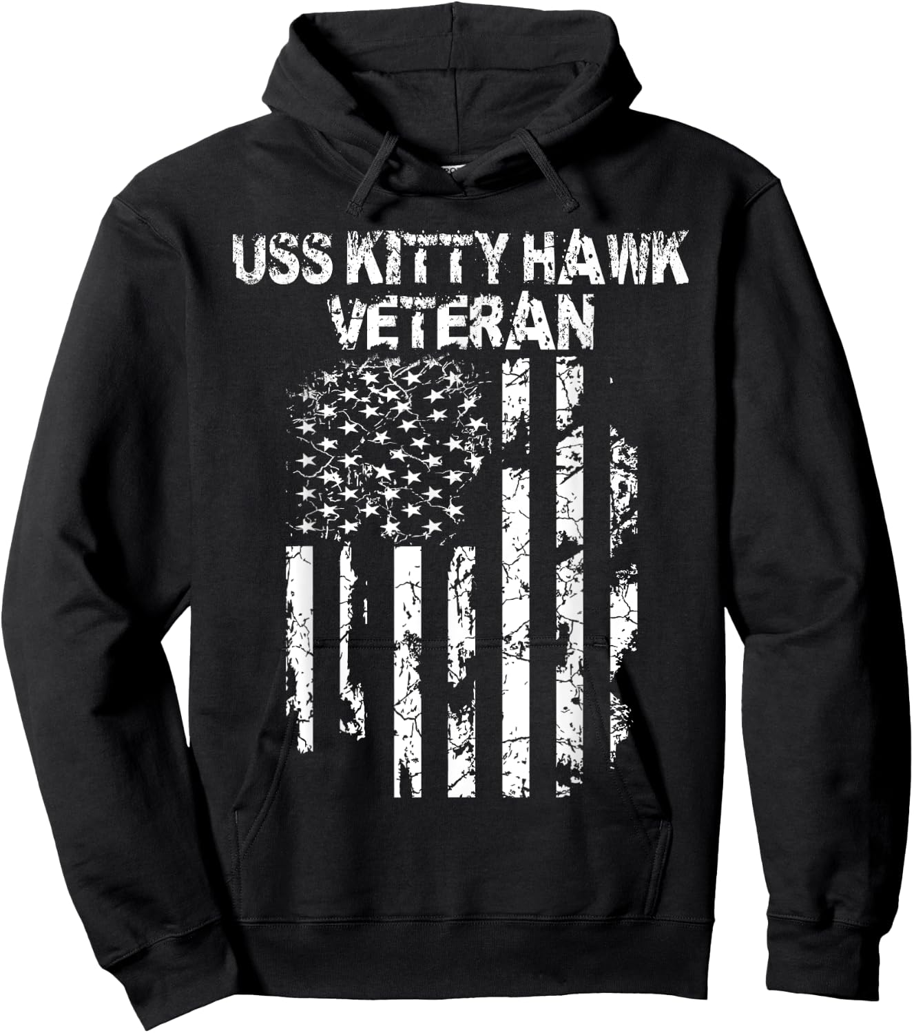 USS Kitty Hawk Veteran Hoodie - Hoodie | Black