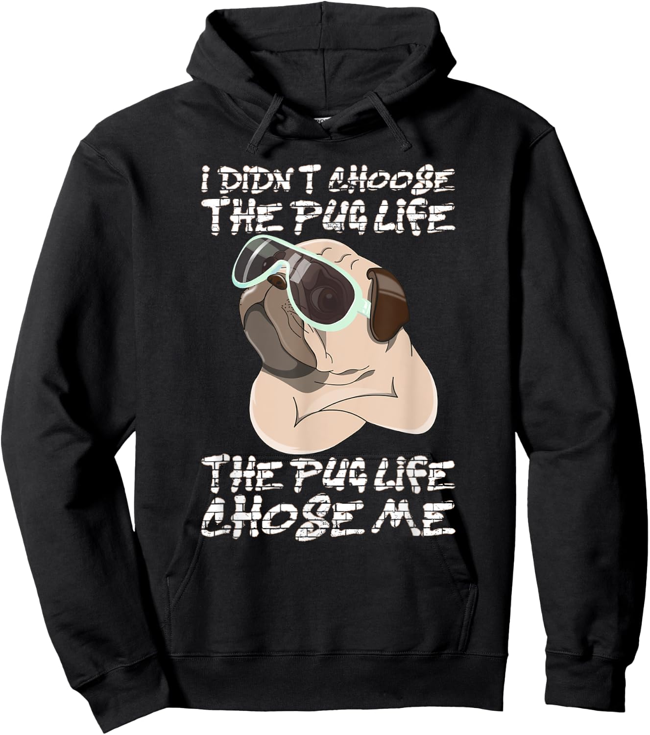 I didn't choose the life it chose me Hoodie - Hoodie | Black