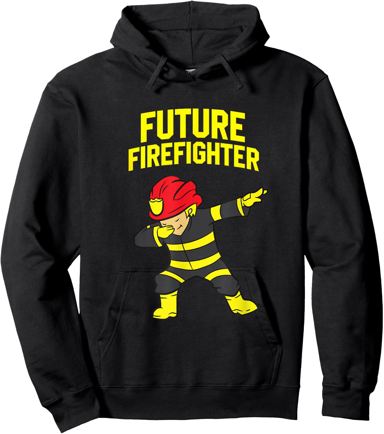 Dabbing Firefighter Kids Future Firefighter Hoodie - Hoodie | Black