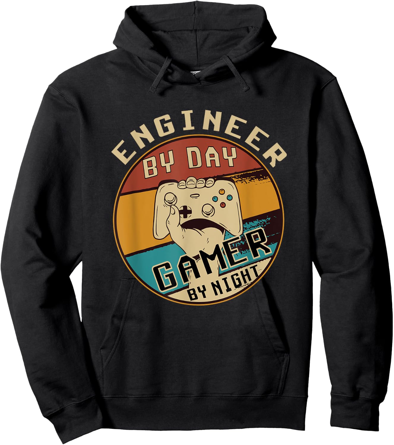 Engineer by Day Gamer by Night Hoodie - Hoodie | Black