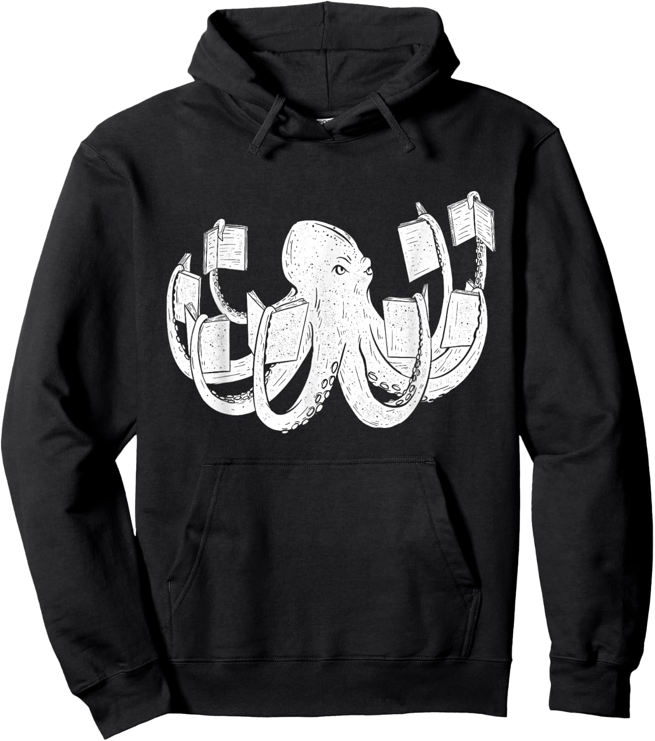 Octopus Lover - Reader Bookworm Reading Librarian Library Hoodie - Hoodie | Black