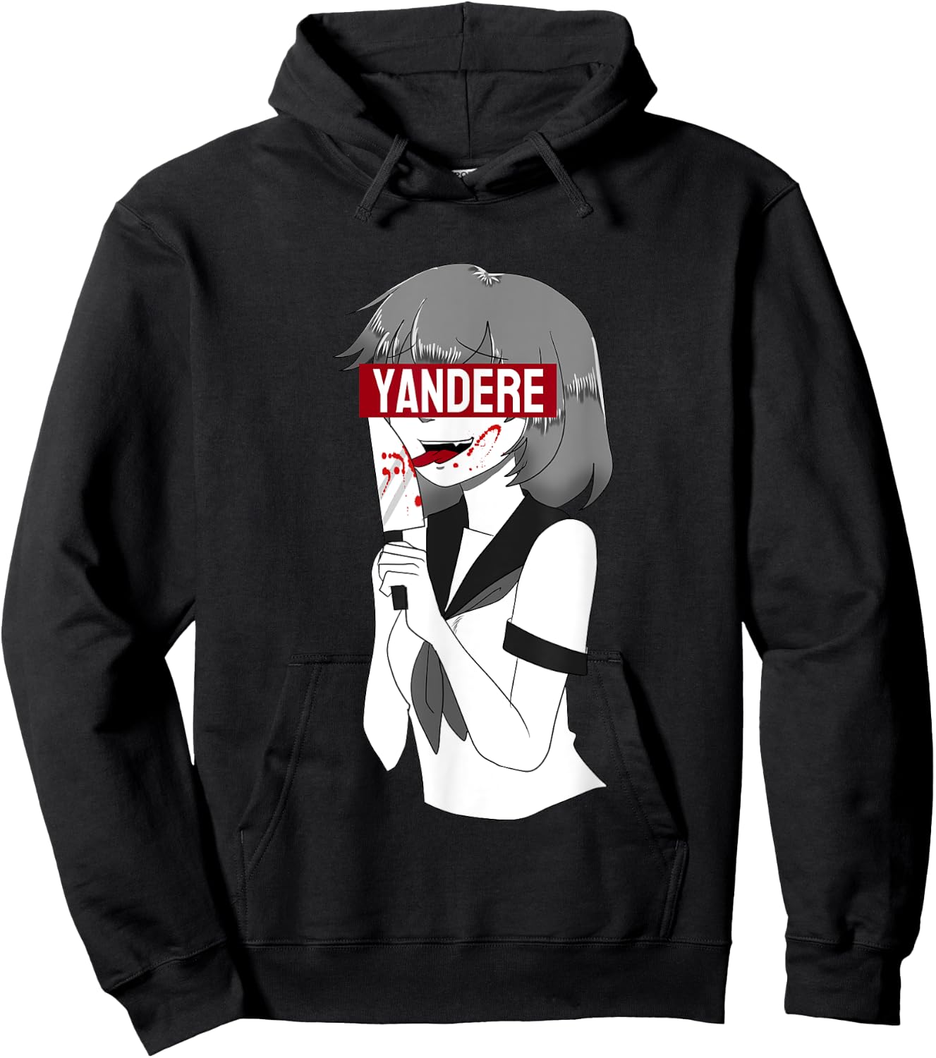Yandere Anime Girl I Japanese Anime Manga Hoodie - Hoodie | Black