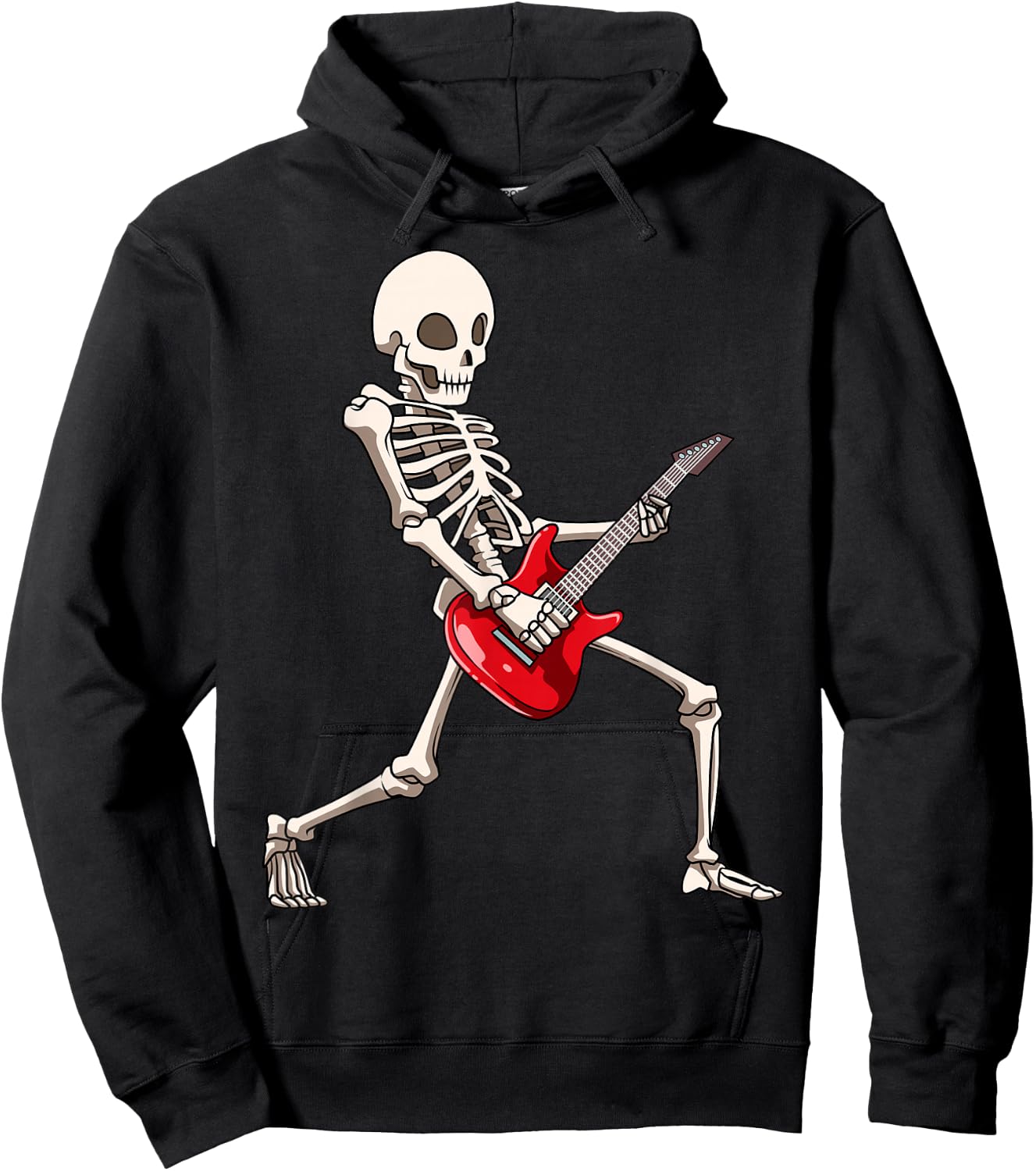 Skeleton Guitar Players Skeleton Playing Guitar Guitarists Hoodie - Hoodie | Black