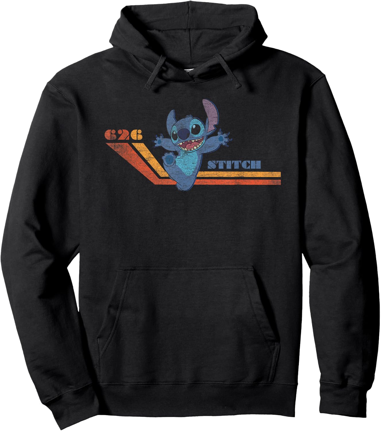 Lilo & Stitch - 626 Vintage Hoodie - Hoodie | Black
