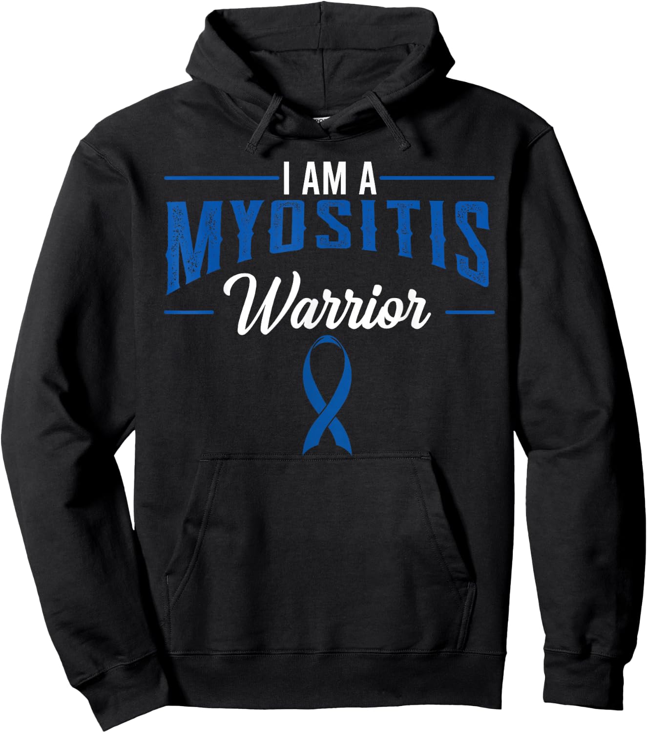 Myositis Inflammatory Myopathies Muscles Pyomyositis Warrior Hoodie - Hoodie | Black