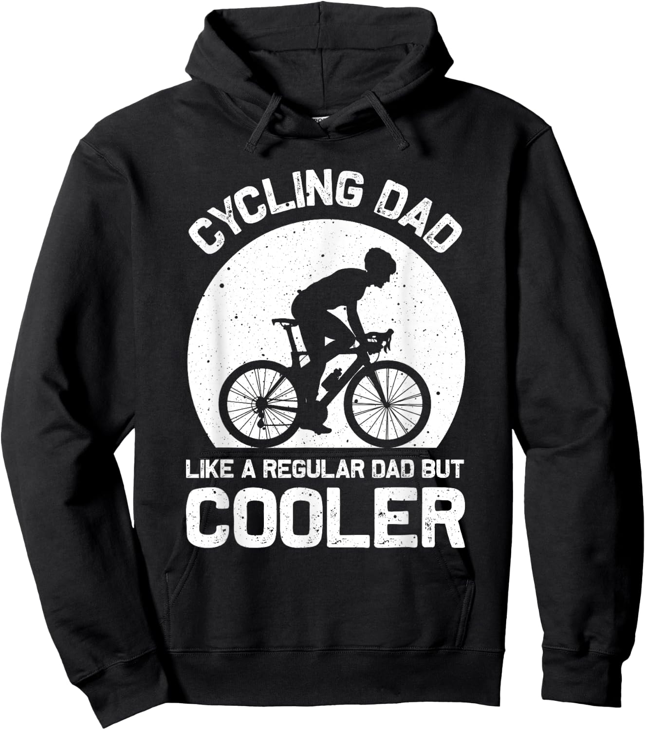 Cycling Dad Like A Regular Dad But Cooler Funny Cyclist Gift Hoodie - Hoodie | Black
