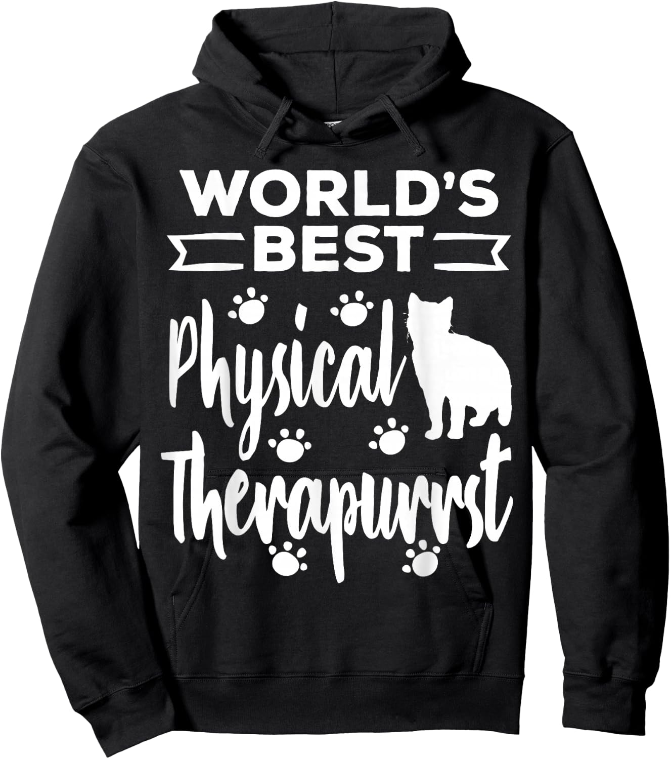 Physical Therapist Funny Cat DPT Therapy Graduation 2025 Hoodie - Hoodie | Black