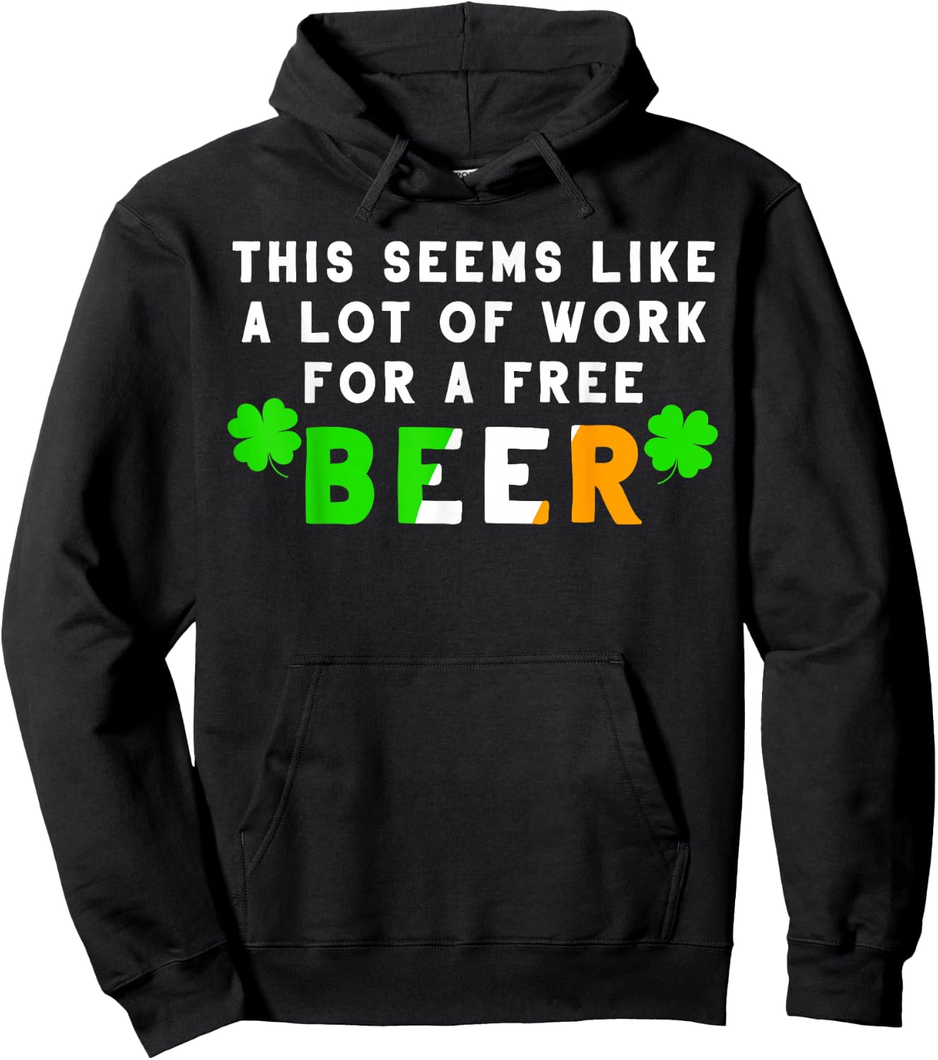 St Patricks Day Running Design Gift Irish Beer Races Hoodie - Hoodie | Black