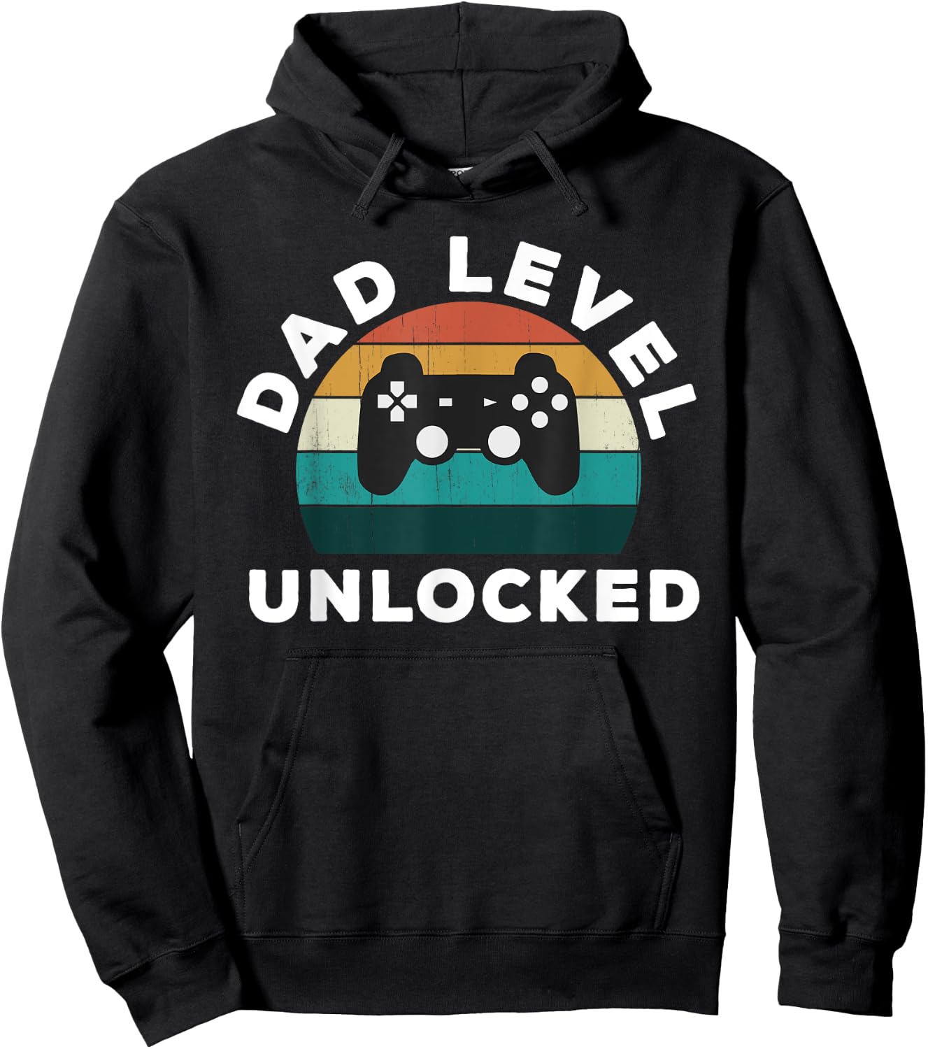 Dad Level Unlocked - Game Lover / Gamer New Father Baby Hoodie - Hoodie | Black