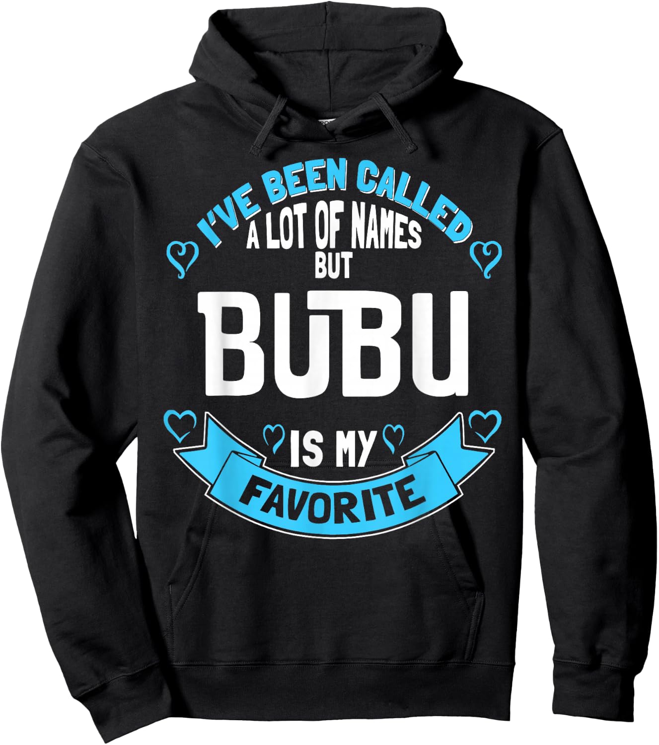 Cute Bubu for Grandmother - Gift Bubu! Hoodie - Hoodie | Black