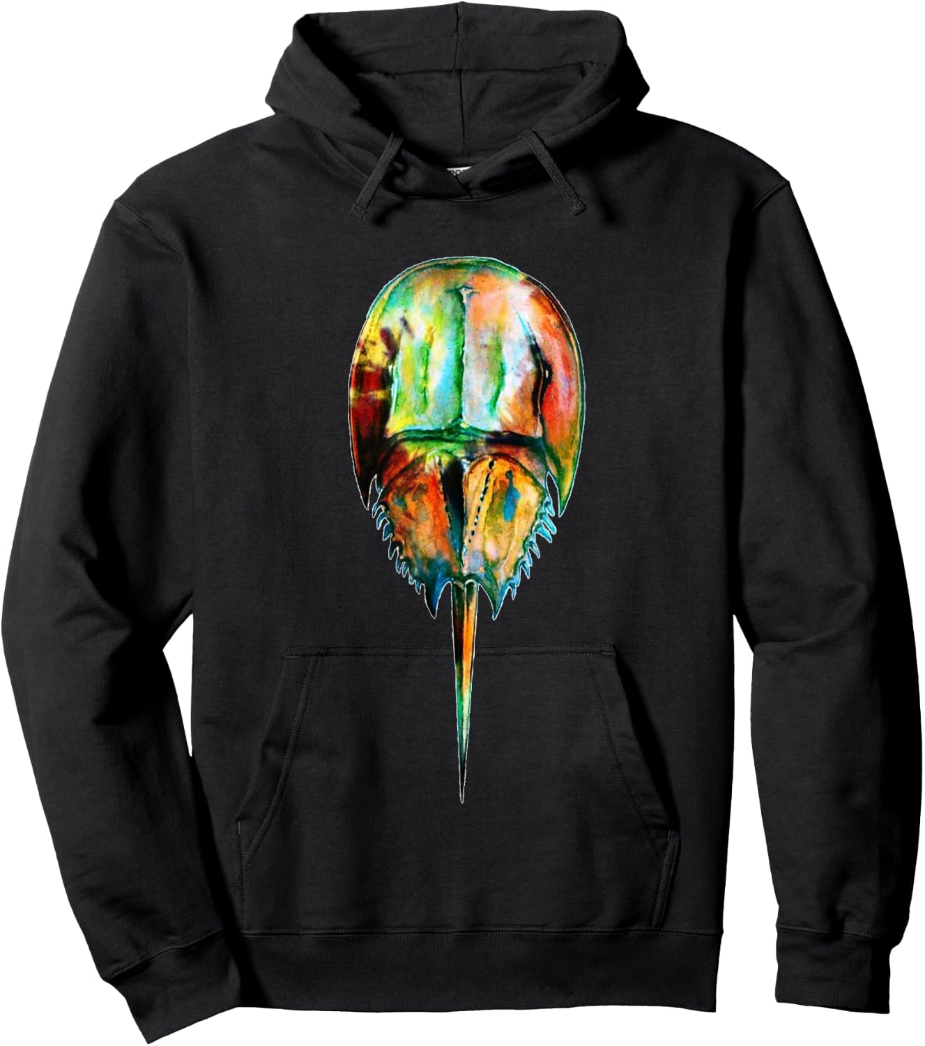 Tye Dye Horseshoe Crab Hoodie - Hoodie | Black