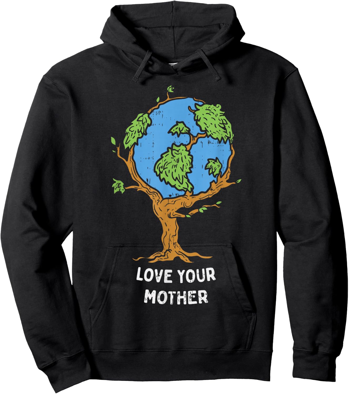 Love Your Mother Earth Day Shirt Environment Eco World Tree Hoodie - Hoodie | Black