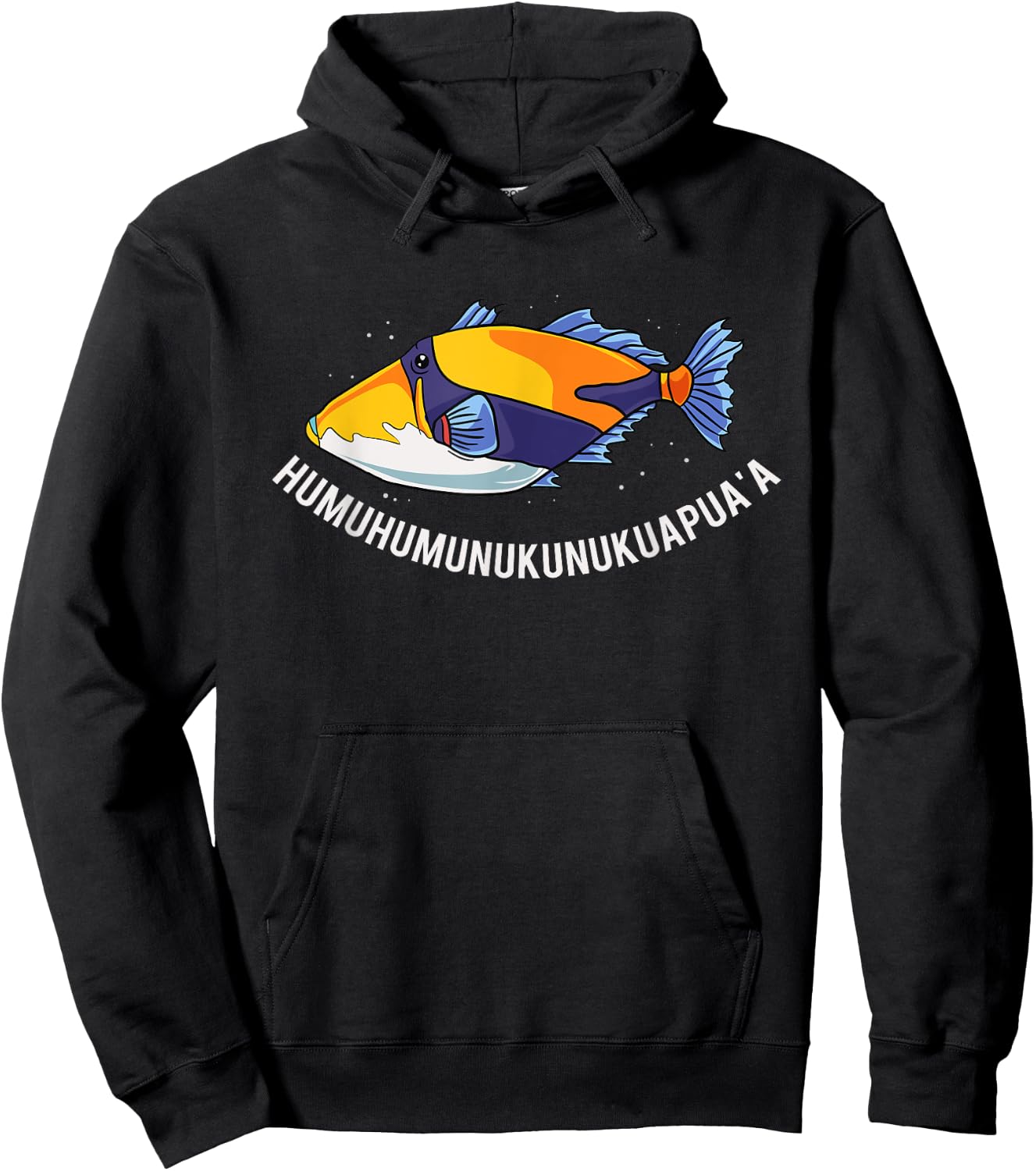 Humuhumunukunukuapua'a Hawaiian State Fish Hoodie - Hoodie | Black