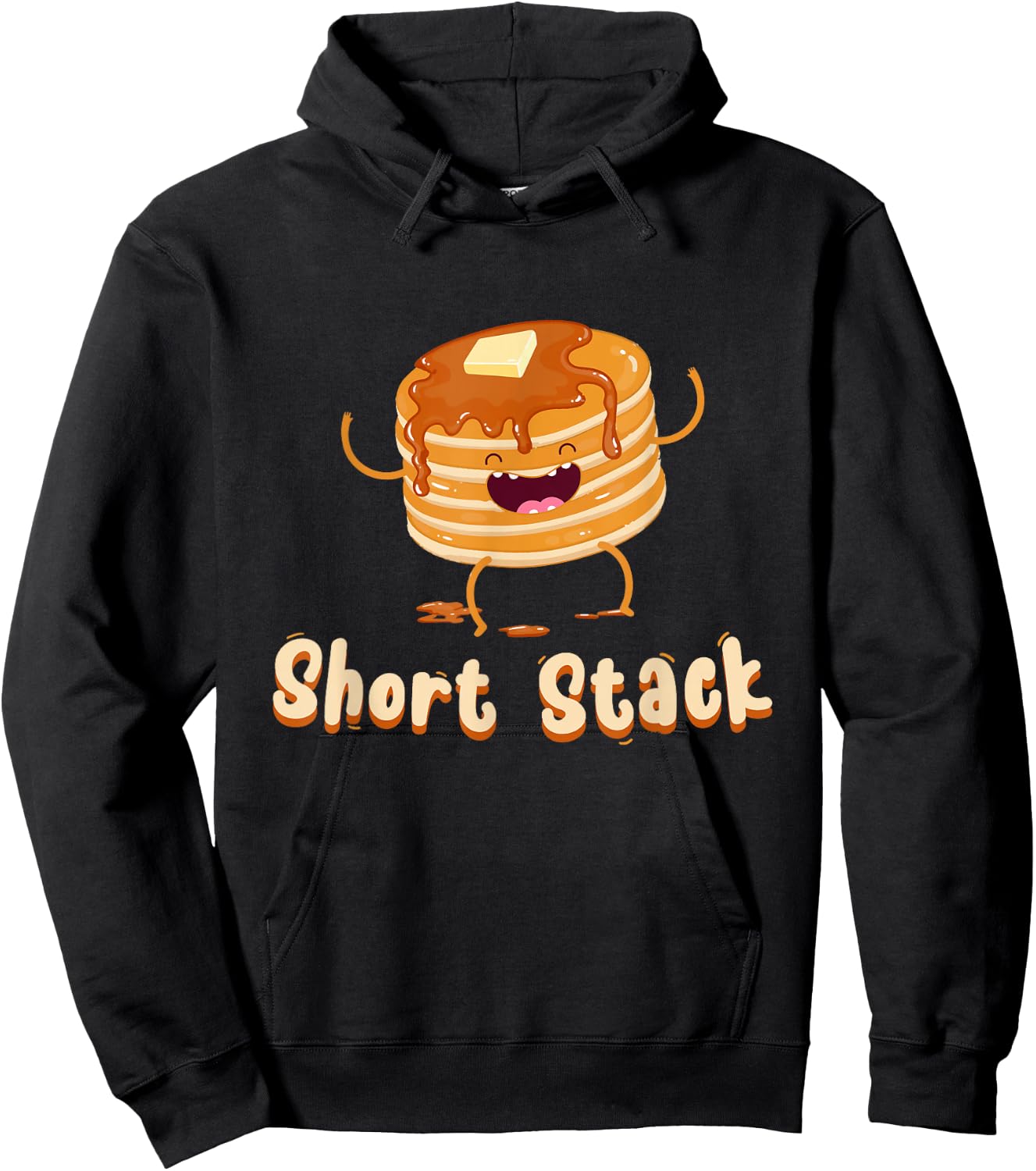 Short Stack of Pancakes Kawaii - Maple Syrup Day Hoodie - Hoodie | Black