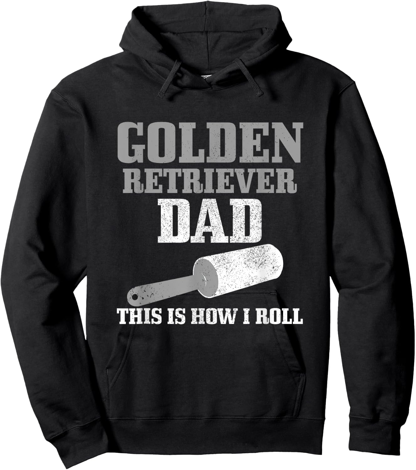 Golden Retriever Dad Dog Hair Funny Golden Retriever Hoodie - Hoodie | Black