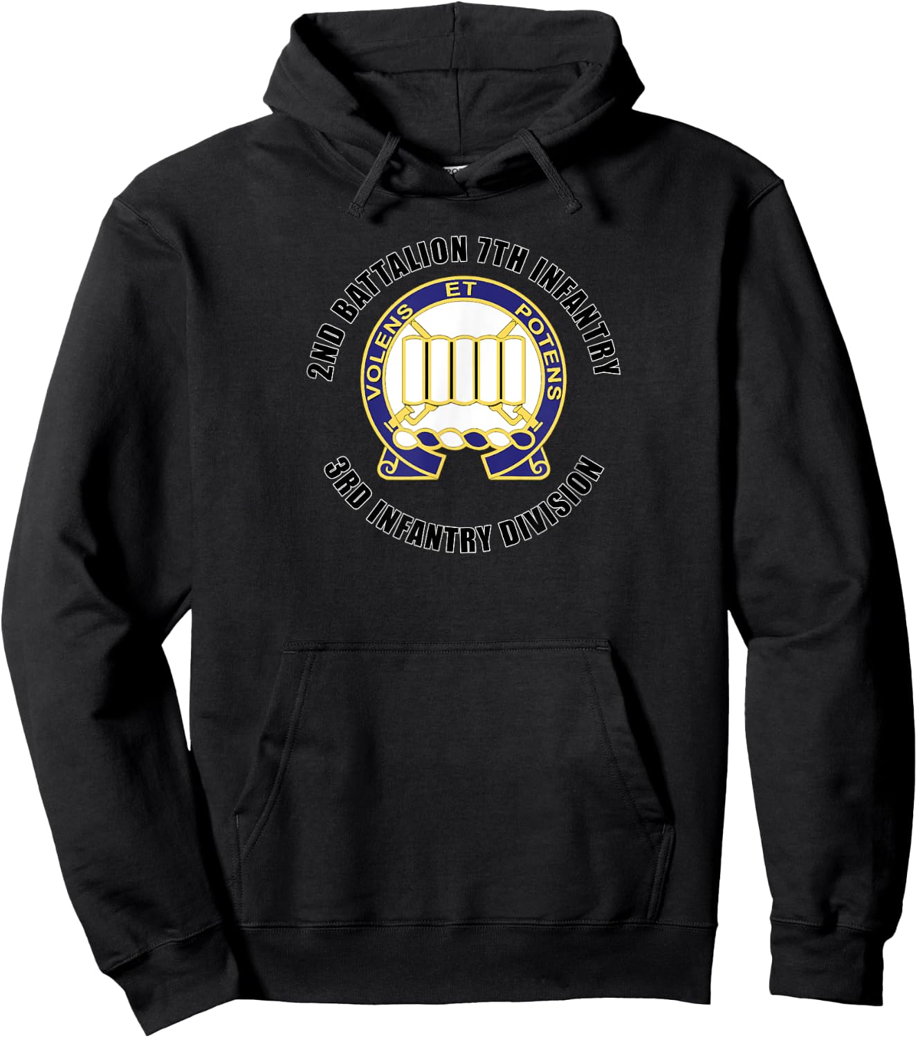 2nd Battalion 7th Infantry 3rd Infantry Division Gift Hoodie - Hoodie | Black