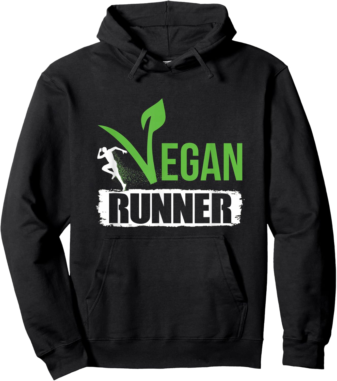 Vegan Runner Hoodie - Hoodie | Black