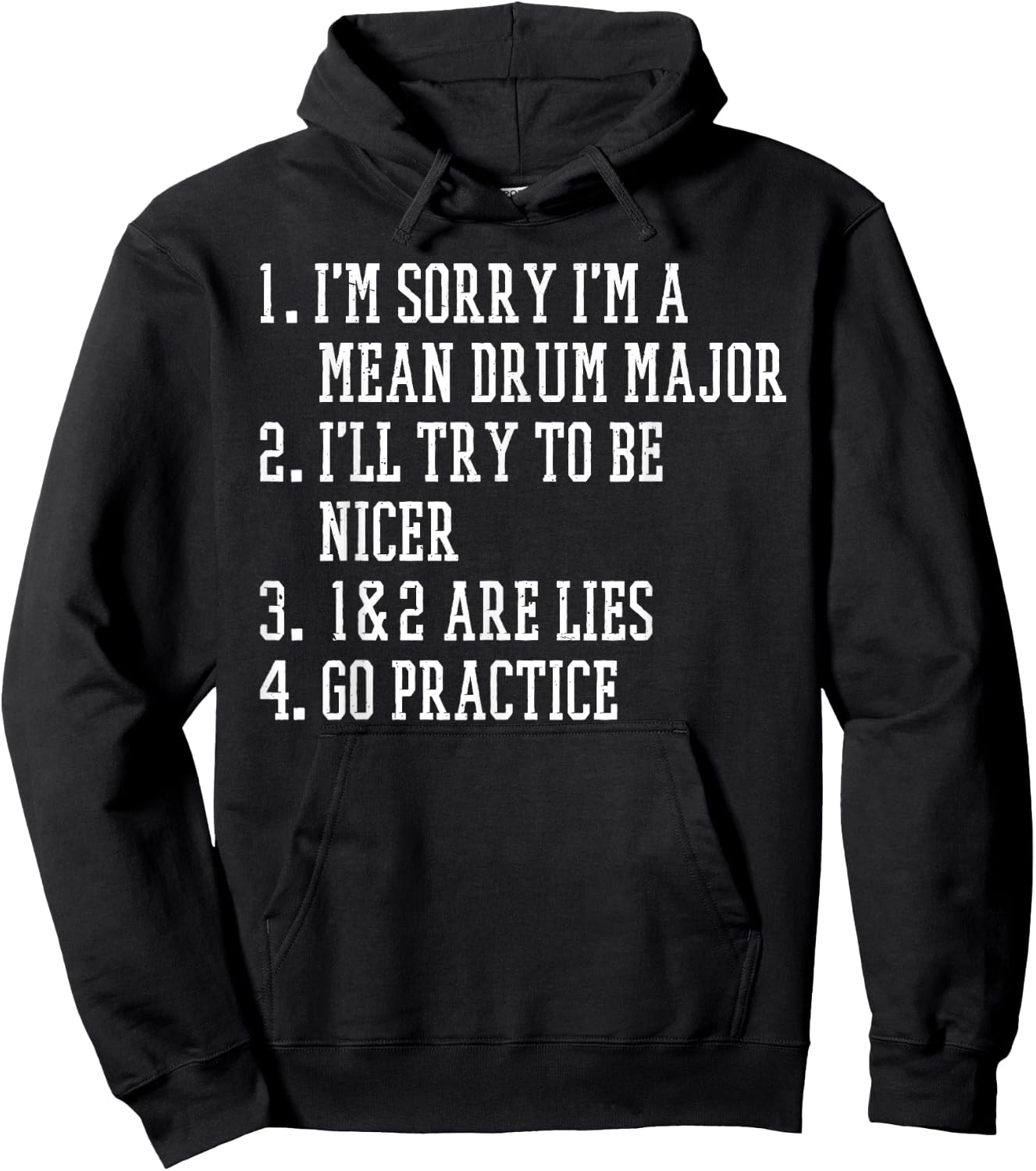Drum Major Costume Drum Major Uniform Drum Major Baton Hoodie - Hoodie | Black