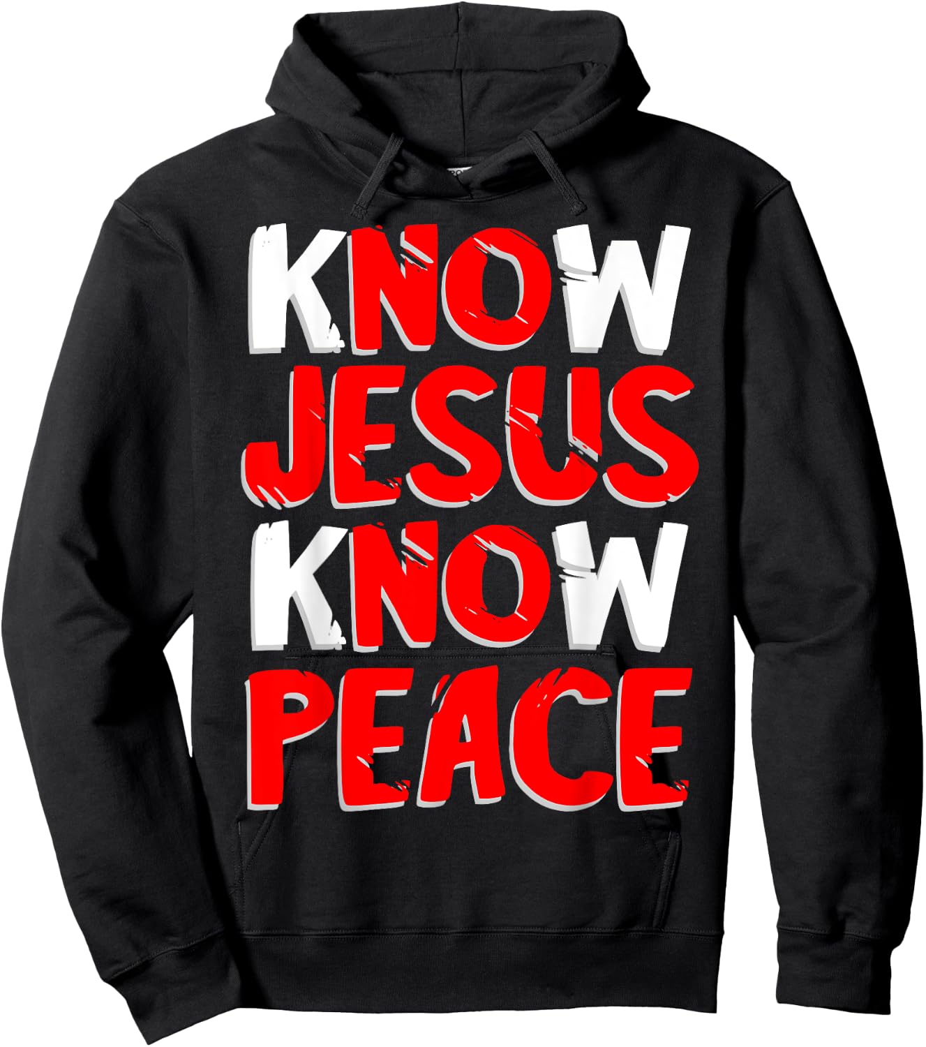 Know Jesus Know Peace Christian Kindness Faith T shirt gift Hoodie - Hoodie | Black