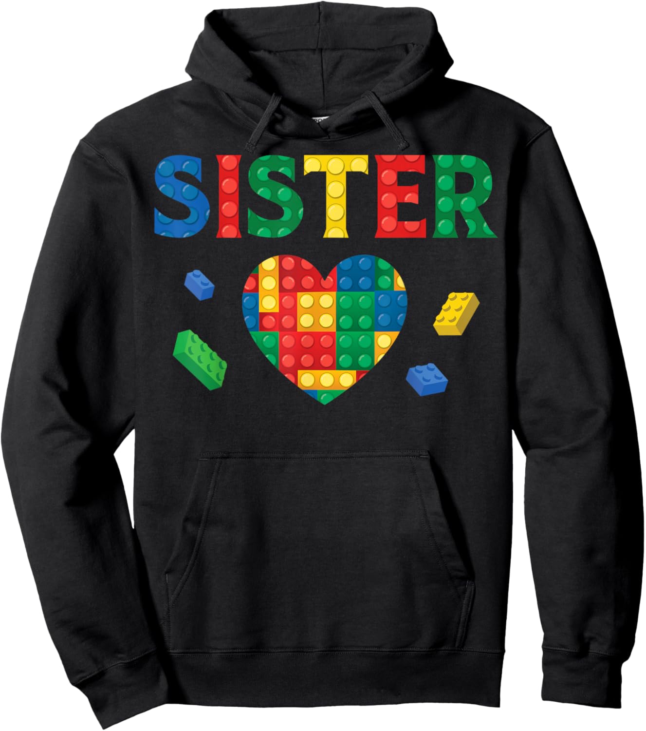 Sister Lover Master Builder Building Blocks Family Matching Hoodie - Hoodie | Black
