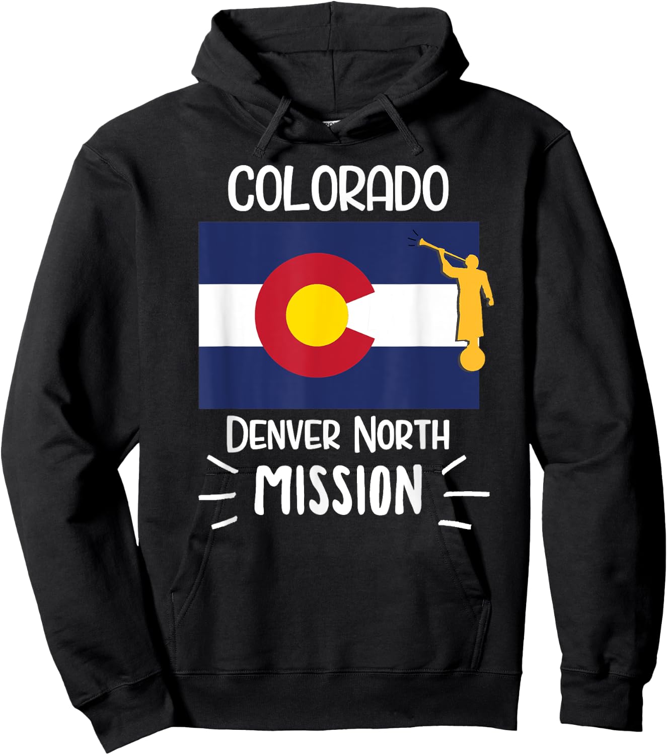 Colorado Denver North Mormon LDS Mission Missionary Gift Hoodie - Hoodie | Black