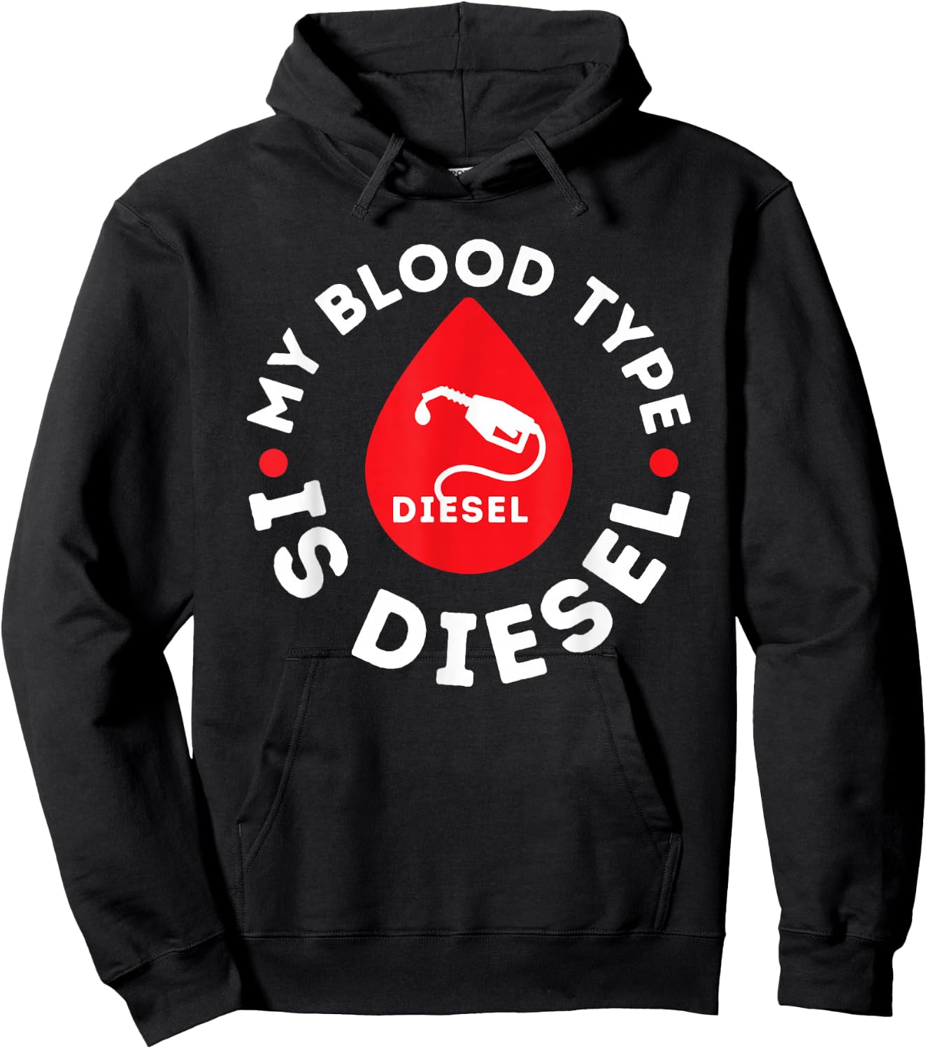 My Blood Type Is Diesel - Diesel Mechanic Repairman Repair Hoodie - Hoodie | Black