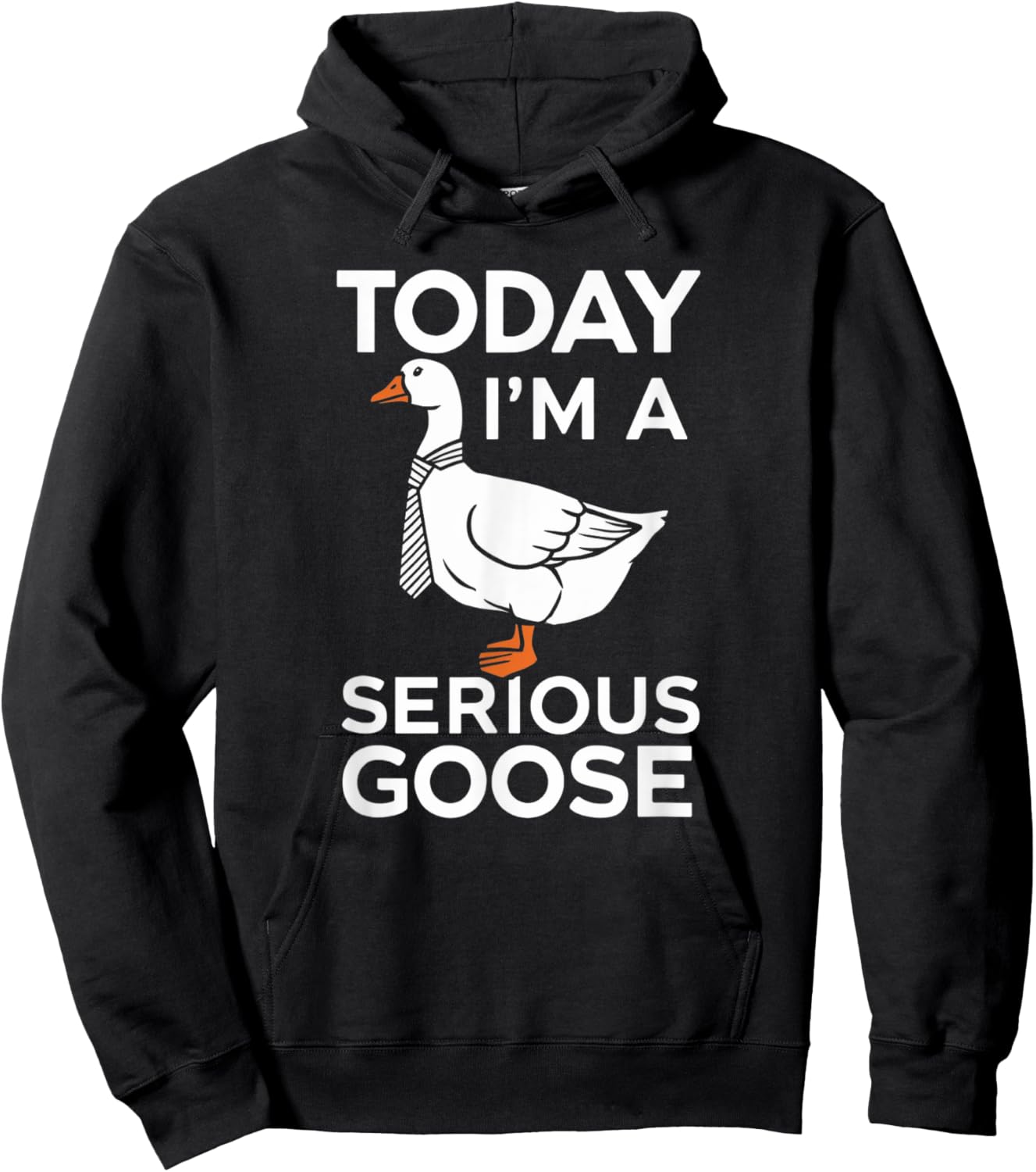 Today I'm a Serious Goose Silly Goose Funny Bird Hoodie - Hoodie | Black