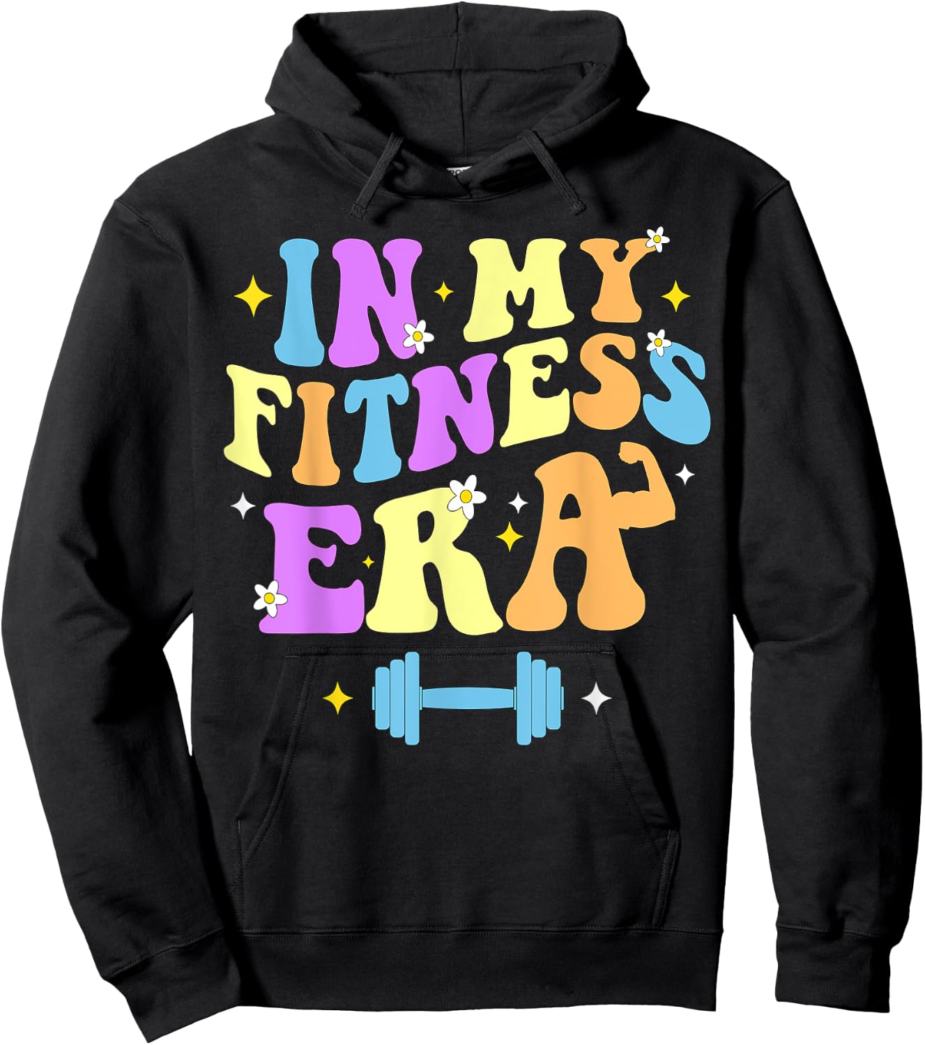 In My Fitness Era Workout Sport Motivation Lifting Gym Hoodie - Hoodie | Black