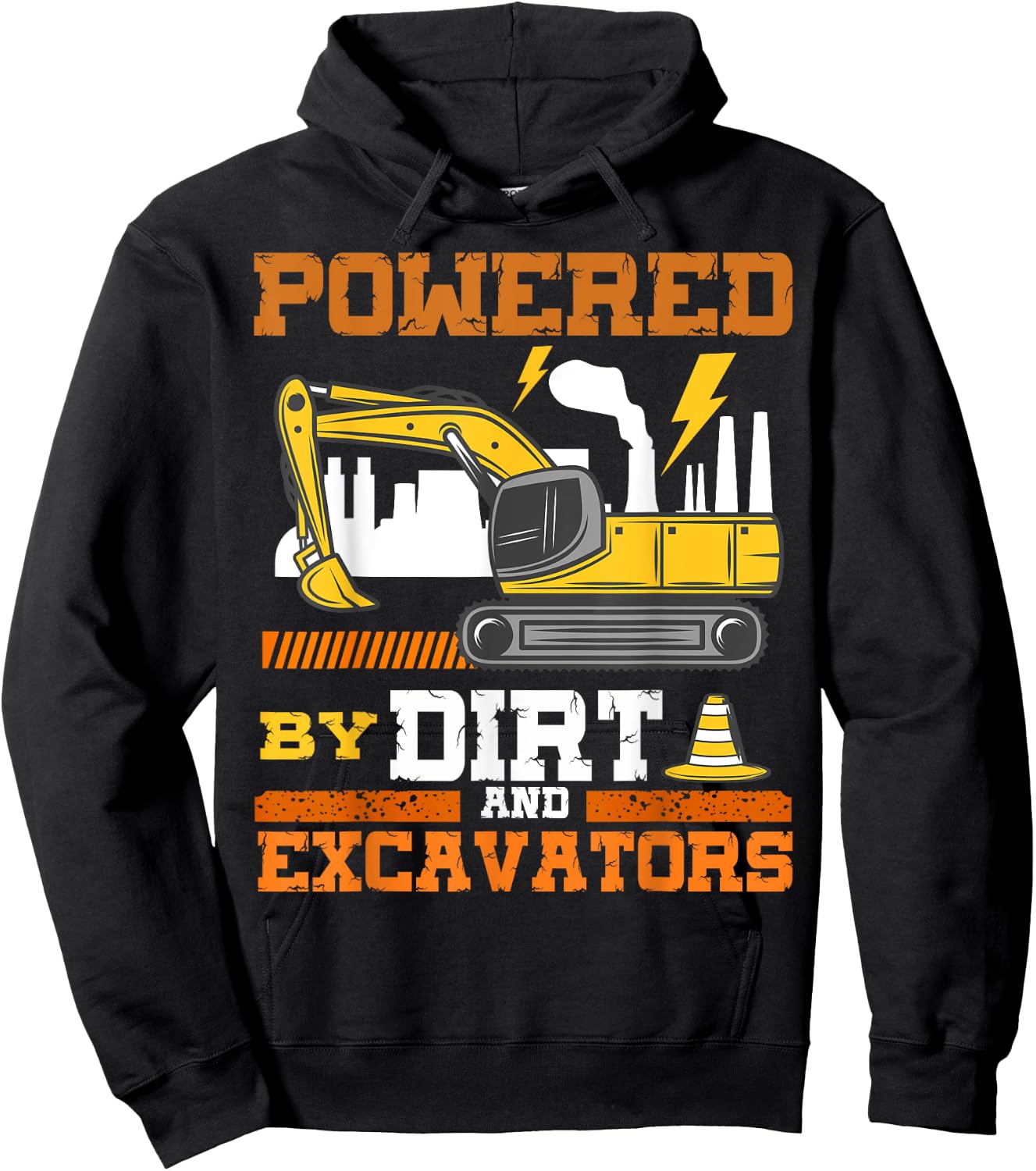 Construction Vehicle Excavator Hoodie - Hoodie | Black