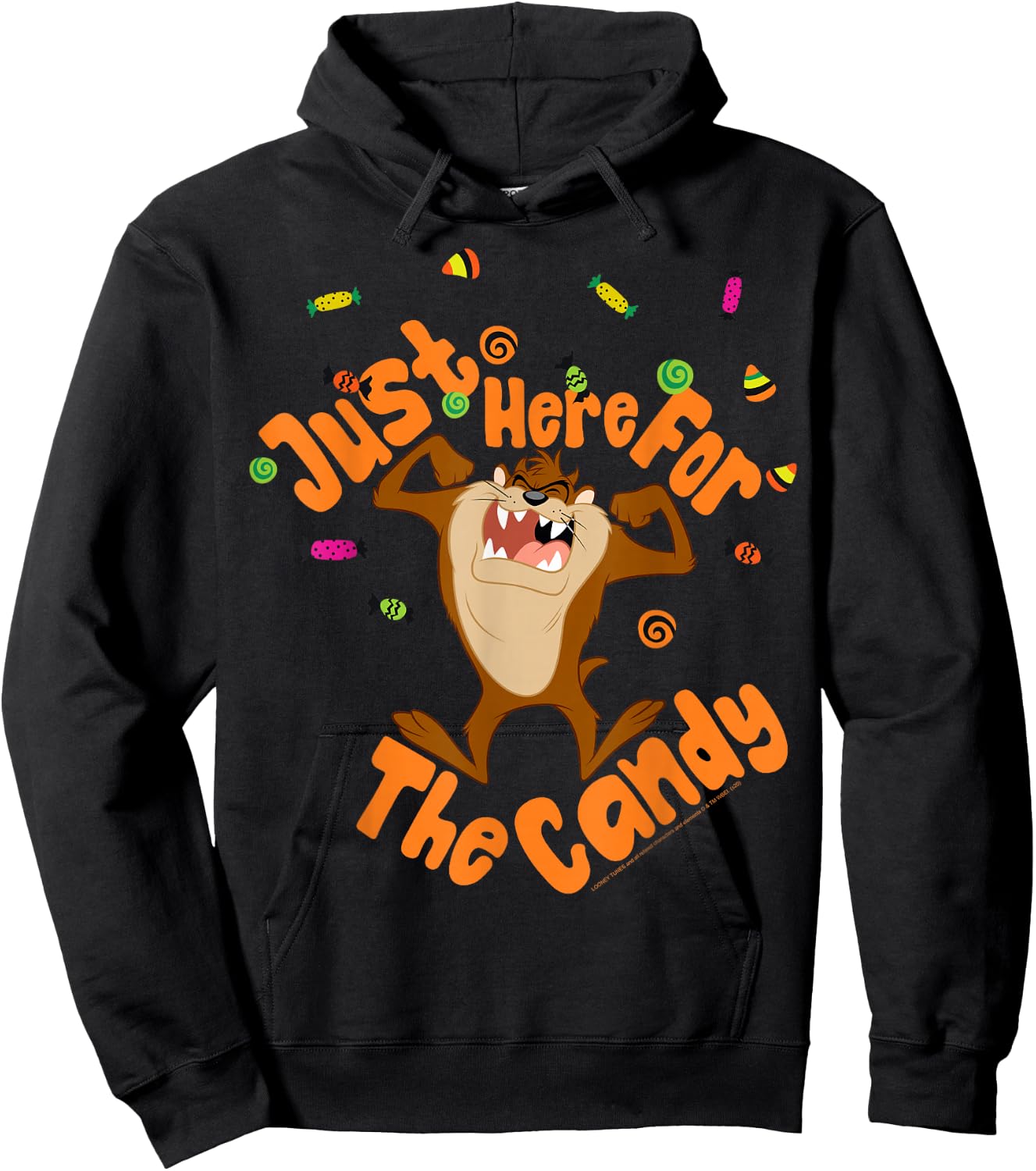 Looney Tunes Tasmanian Devil Here For Candy Hoodie - Hoodie | Black