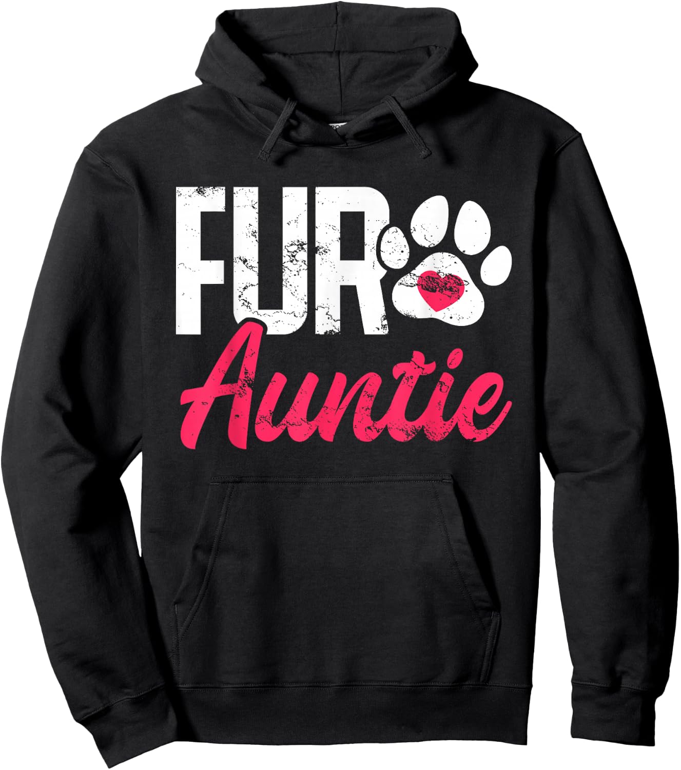 Fur Auntie Breed Paws Dogs Paw Print Puppy Pup Top Dog Breed Women Hoodie - Hoodie | Black