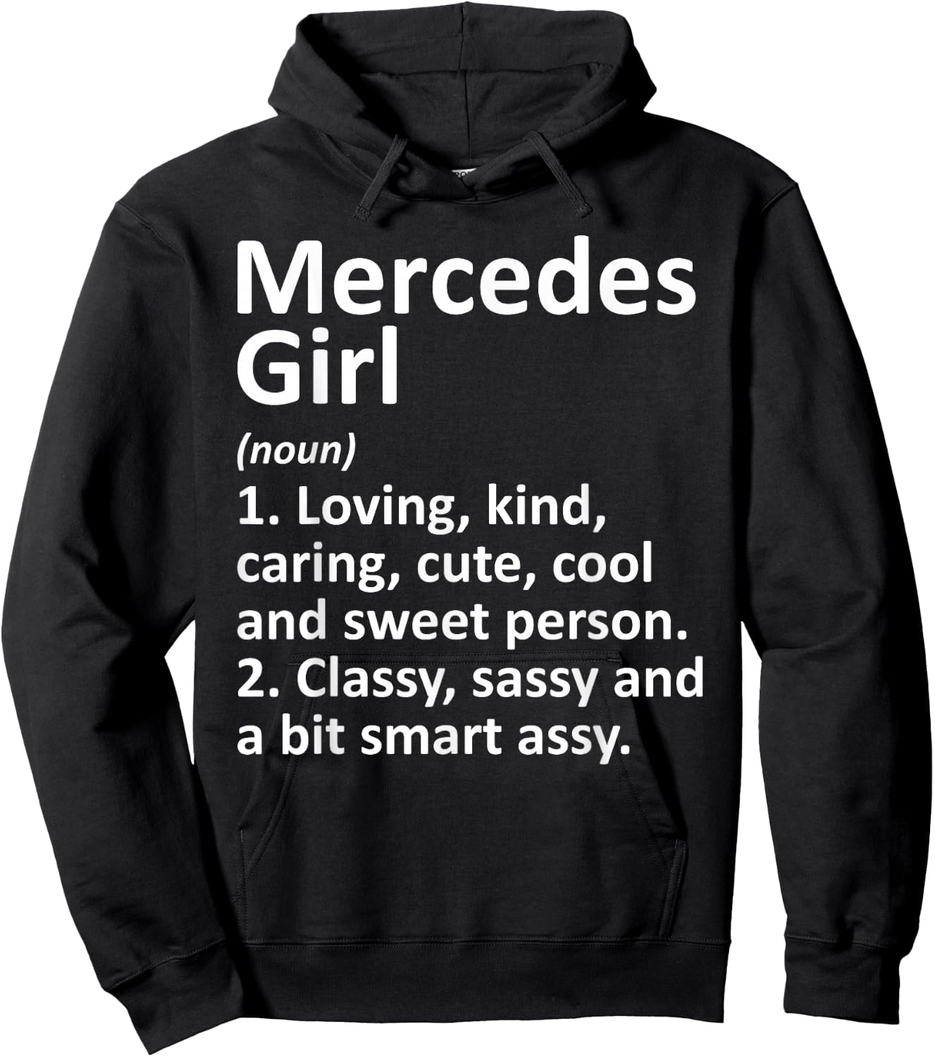Mercedes Girl TX Texas Funny City Home Roots Gift Hoodie - Hoodie | Black