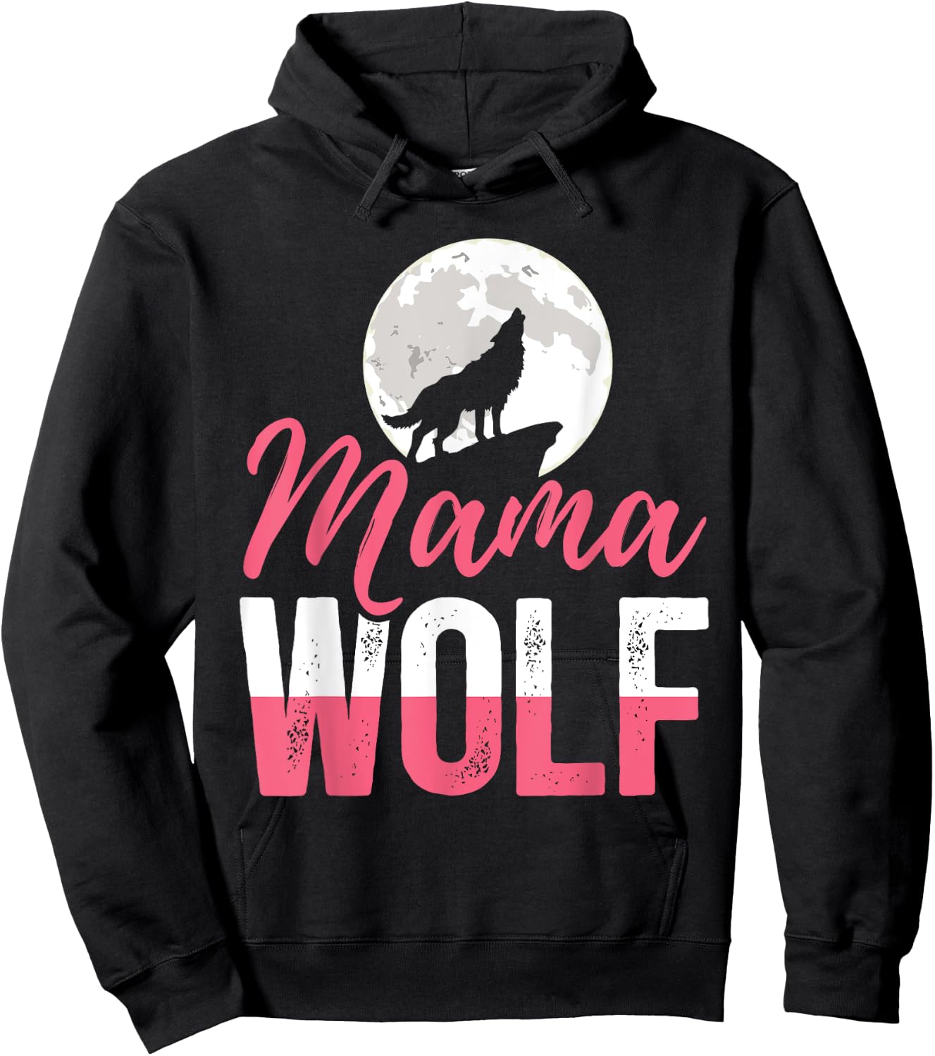 Mama Wolf Hoodie - Hoodie | Black