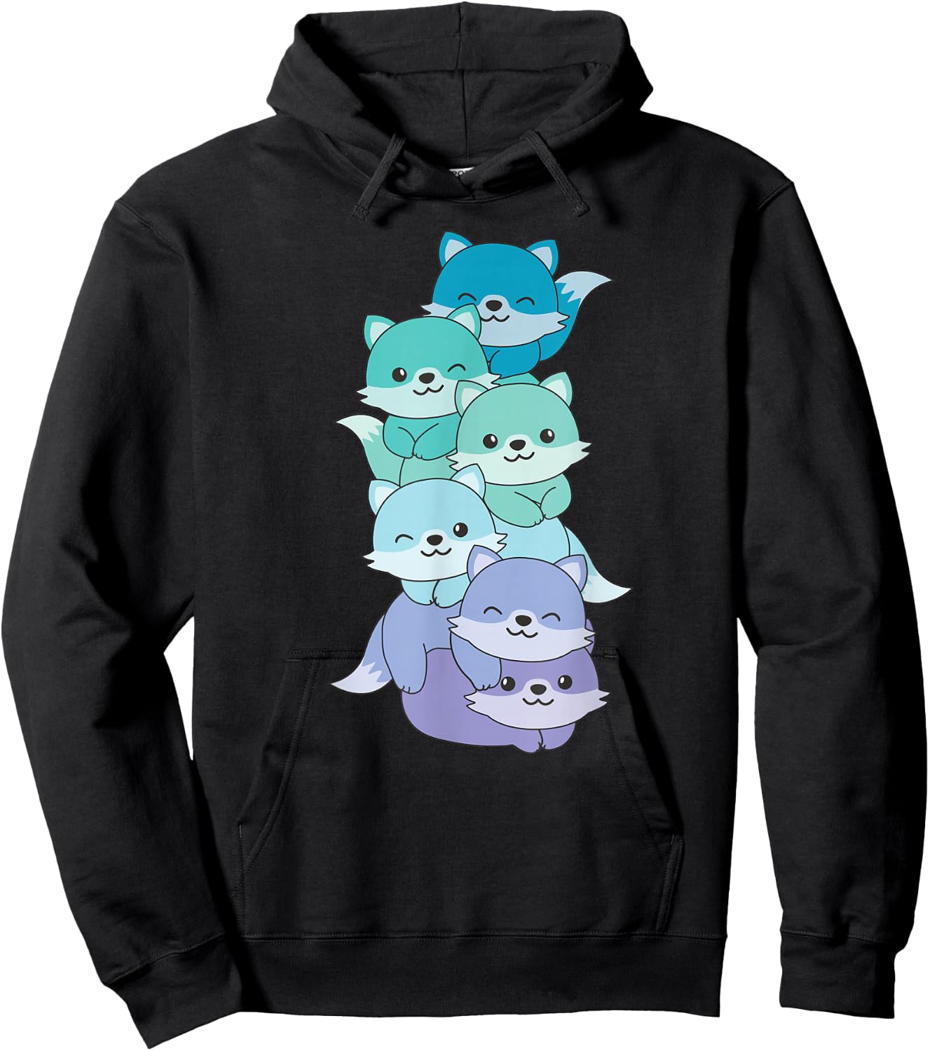 Neptunic Flag Pride Month LGBTQ Neptunic Fox Hoodie - Hoodie | Black