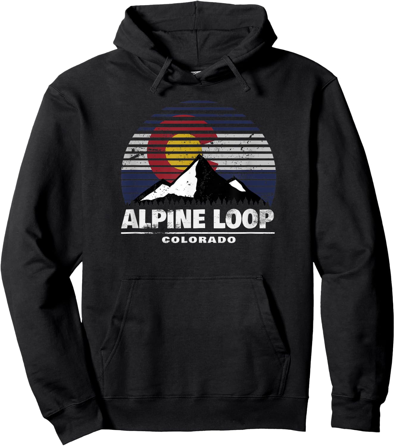 Alpine Loop of Colorado - Rocky Mountain Off Road 4x4 Hoodie - Hoodie | Black